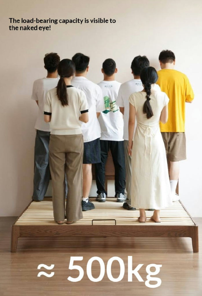 Oak Solid Wood Bed Modern