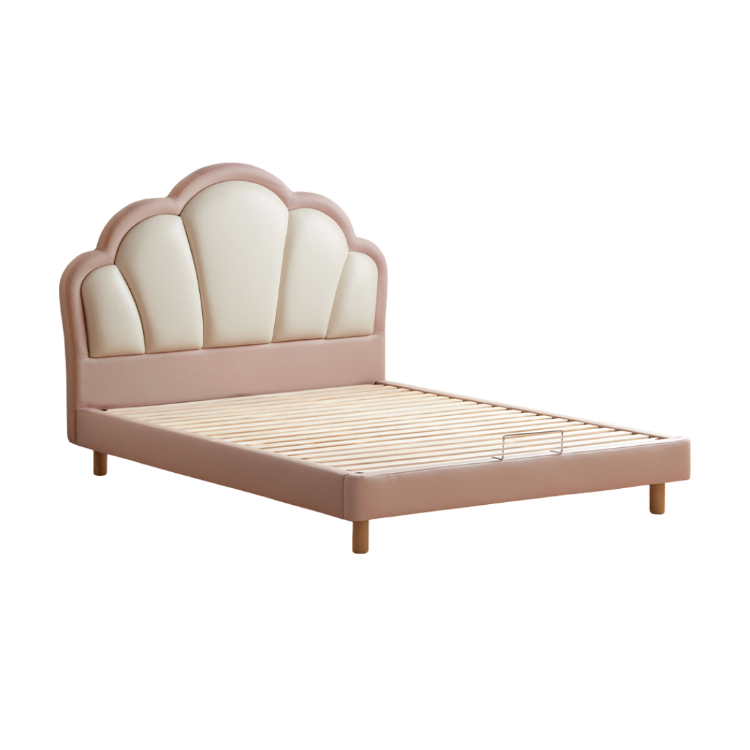 Organic Leather kid's Bed princess bed<