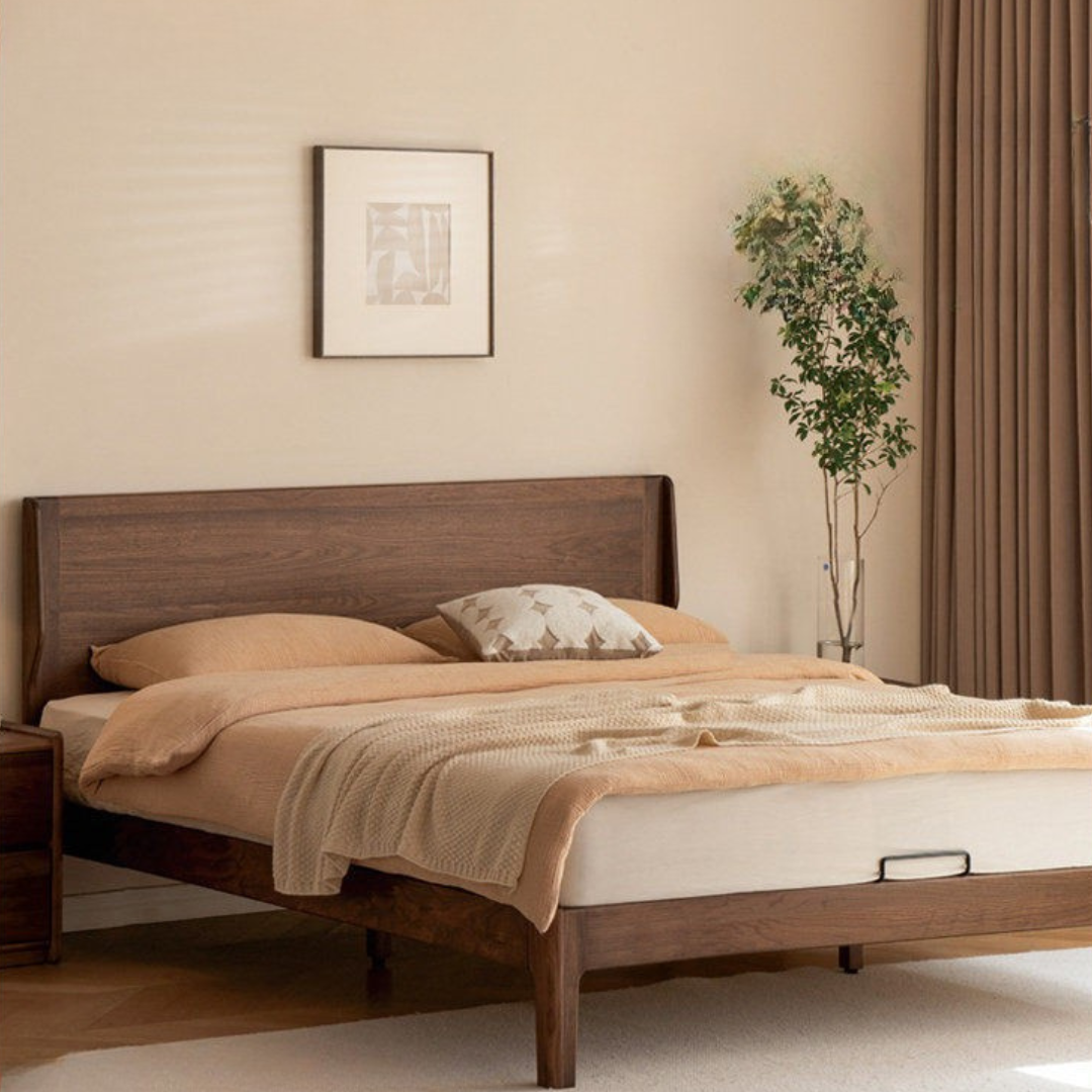 Ash, North American Black Walnut High Head Bed