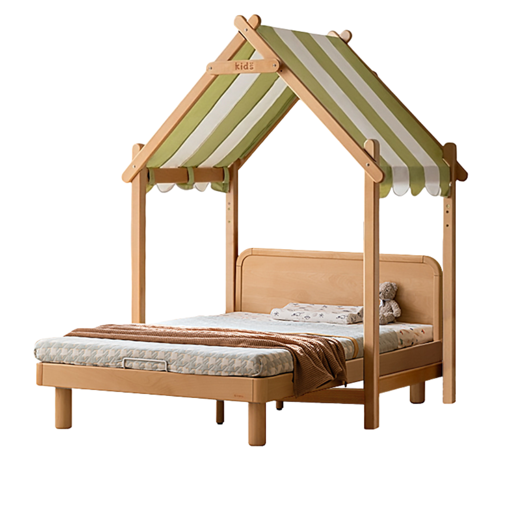 Beech Solid Wood Children's, Montessori Floor Bed<