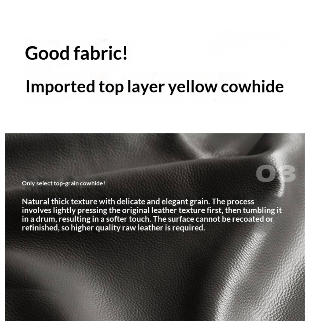 Genuine Leather Retro Box Bed — Black Upholstered, Simple Design