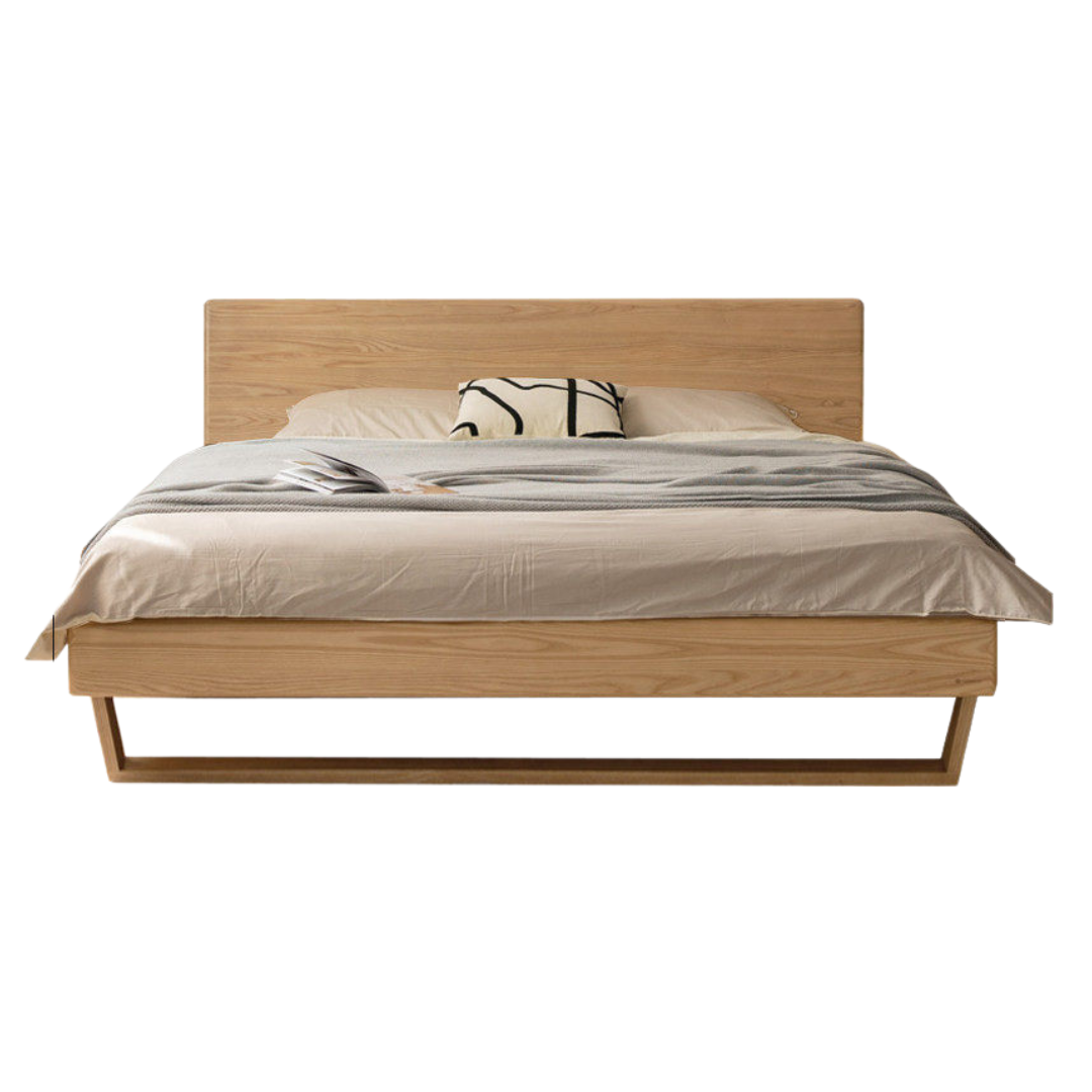 Oak, Ash Solid Wood Nordic Simple Suspended Bed