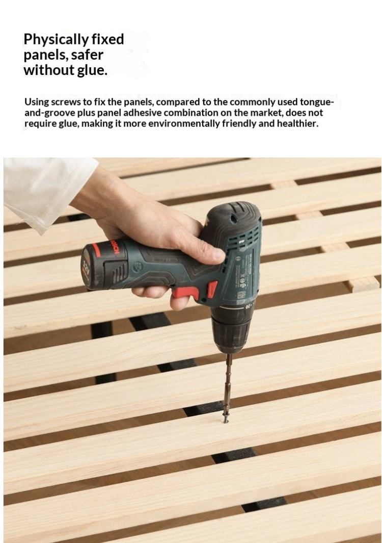 Genuine Leather Cream Suspended Bed