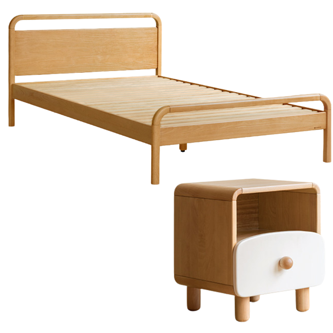 Beech solid wood kids bed