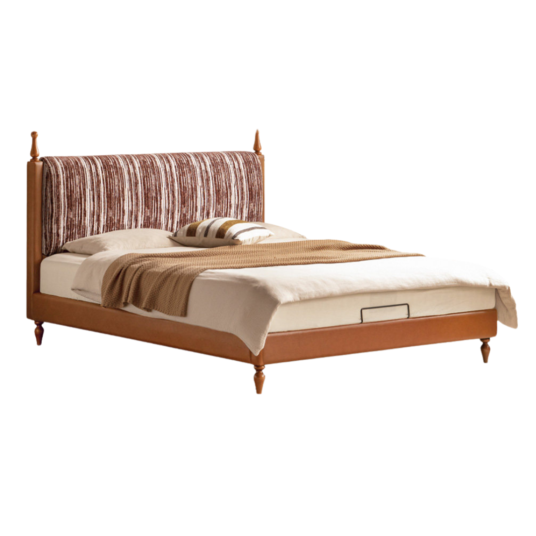 Fabric Soft Bed, American Vintage Retro Style