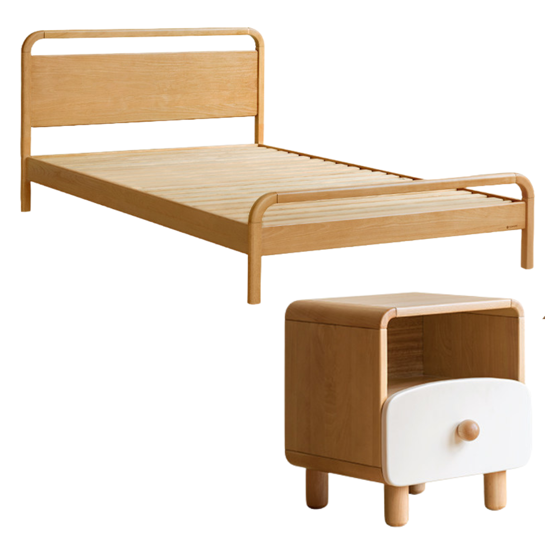 Beech solid wood kids bed