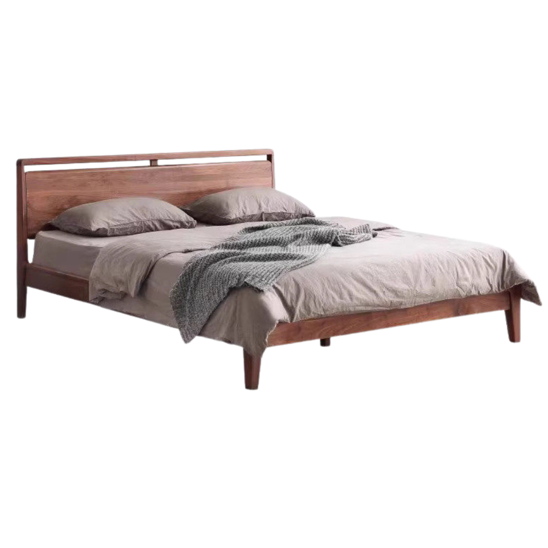 Black Walnut Solid Wood Bed