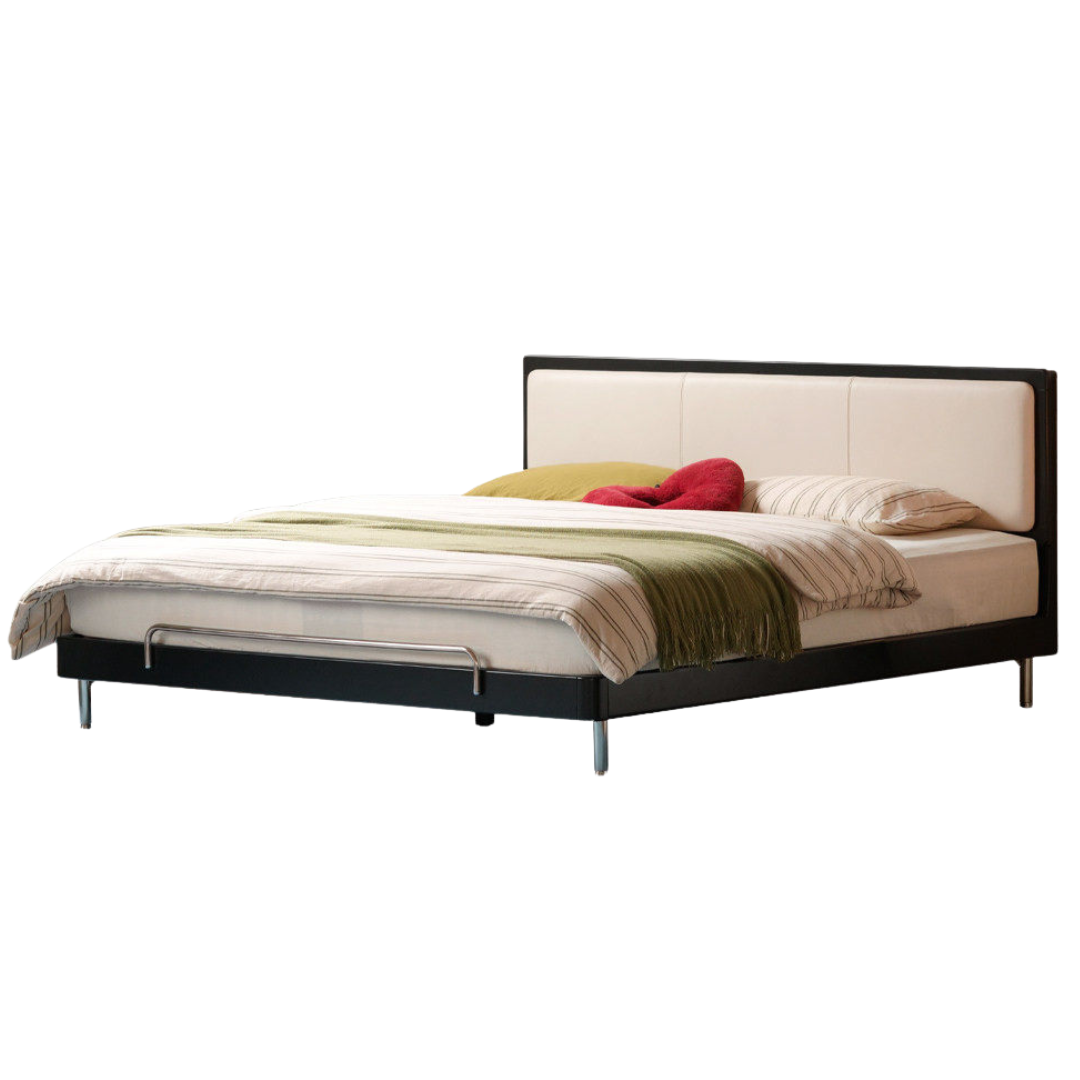 Rubberwood Solid Wood Ancient Style Double Bed