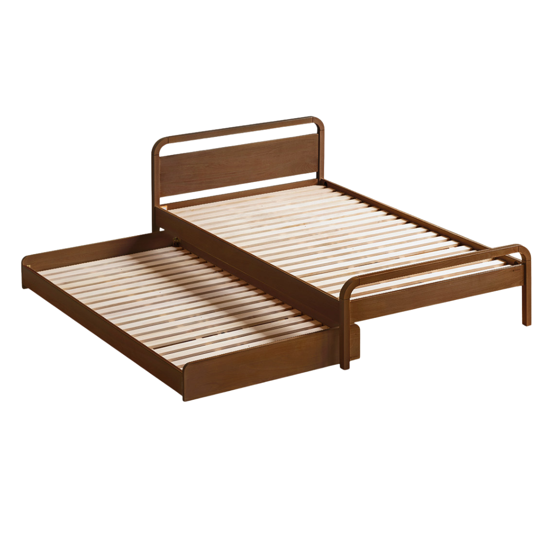 Beech, Rubberwood Solid wood Children's Bed, Space-Saving Bunk Bed