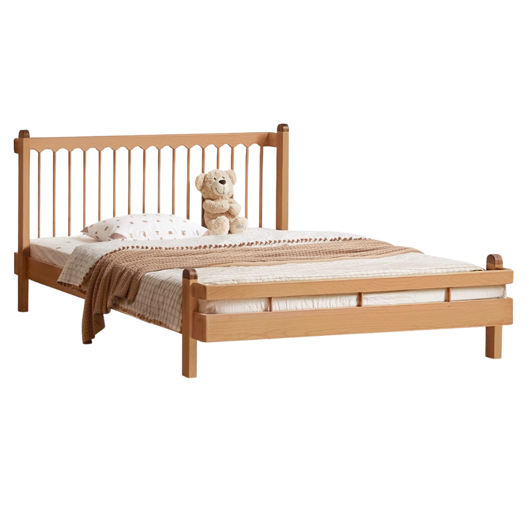 European Beech Solid Wood Modern Children's Bed