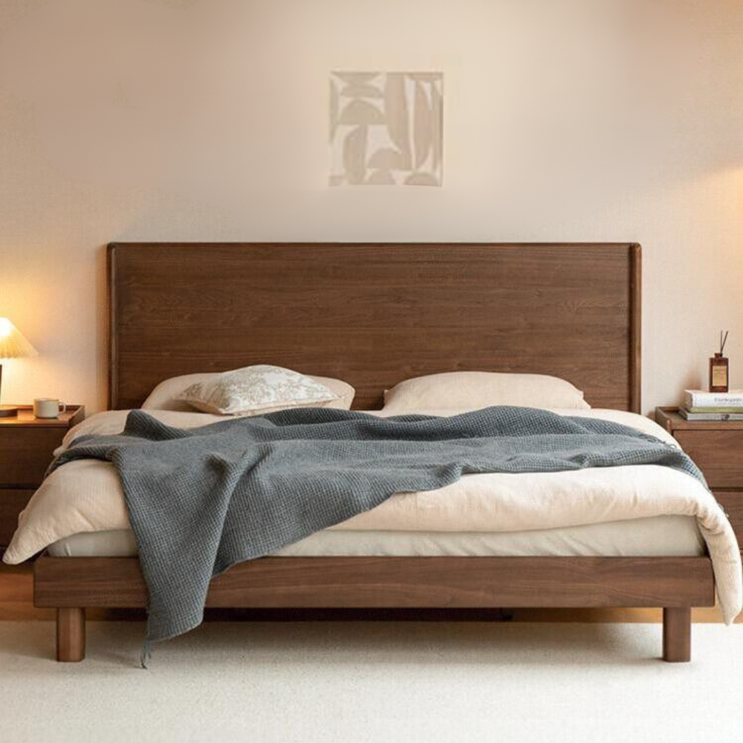 Ash, North American Black Walnut High Head Bed