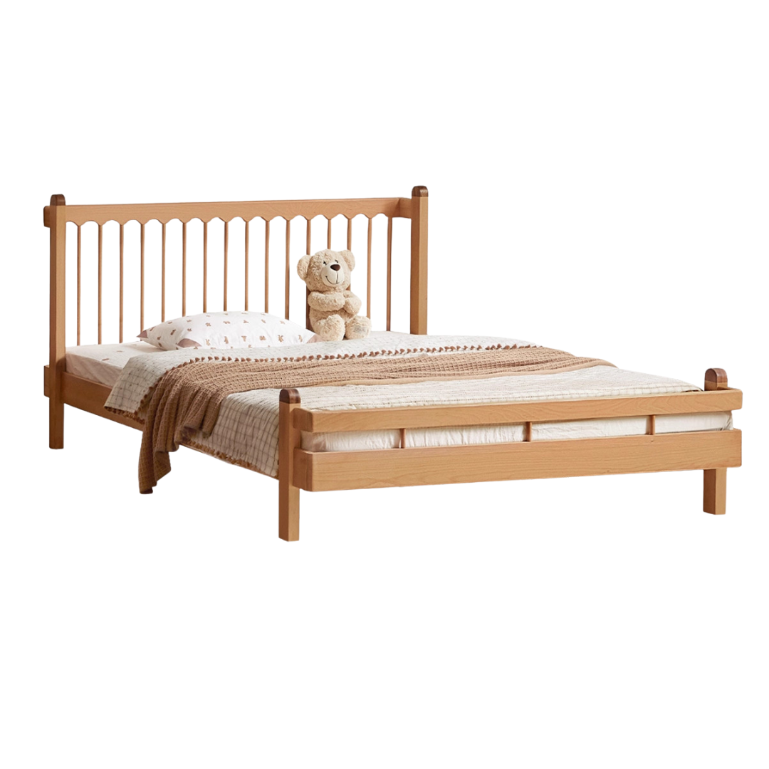 European Beech Solid Wood Modern Children's Bed