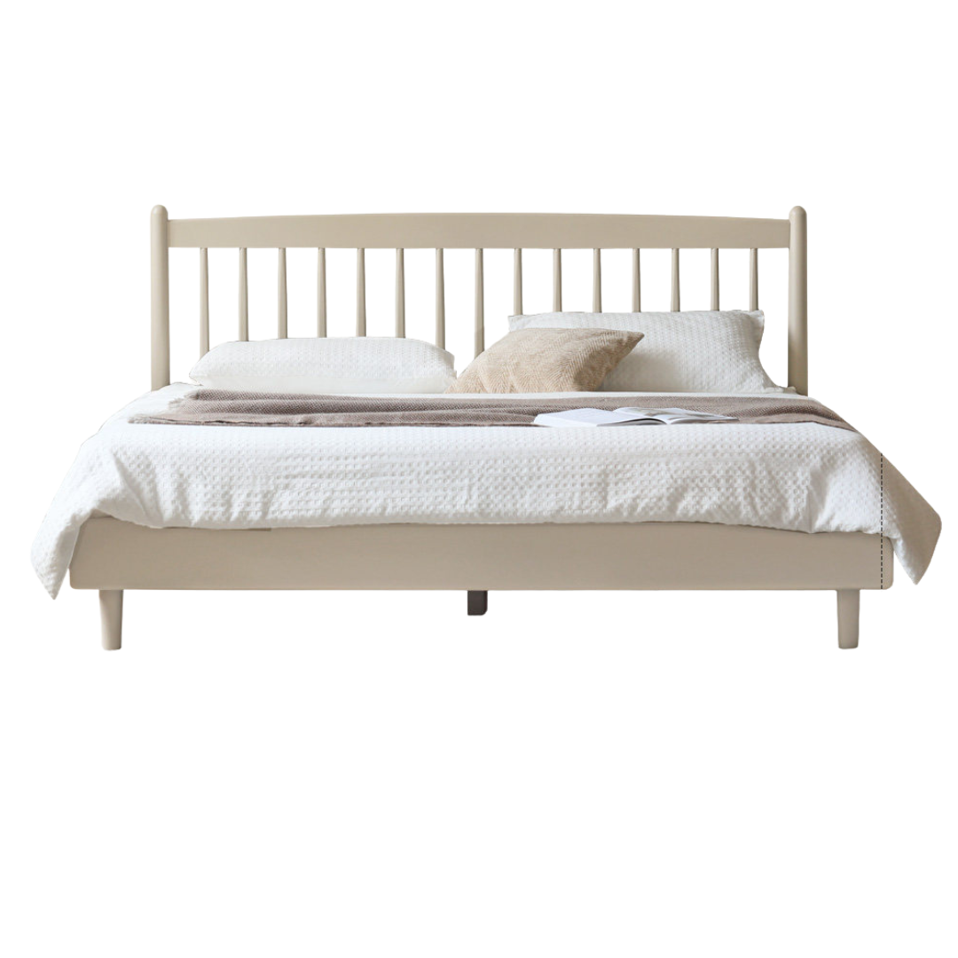 Tulipwood Solid Wood Light Luxury Bed