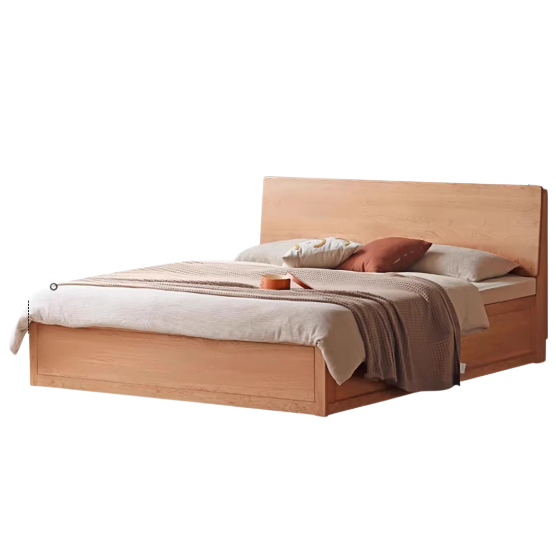 Cherry Solid Wood High-Pressure Box Bed
