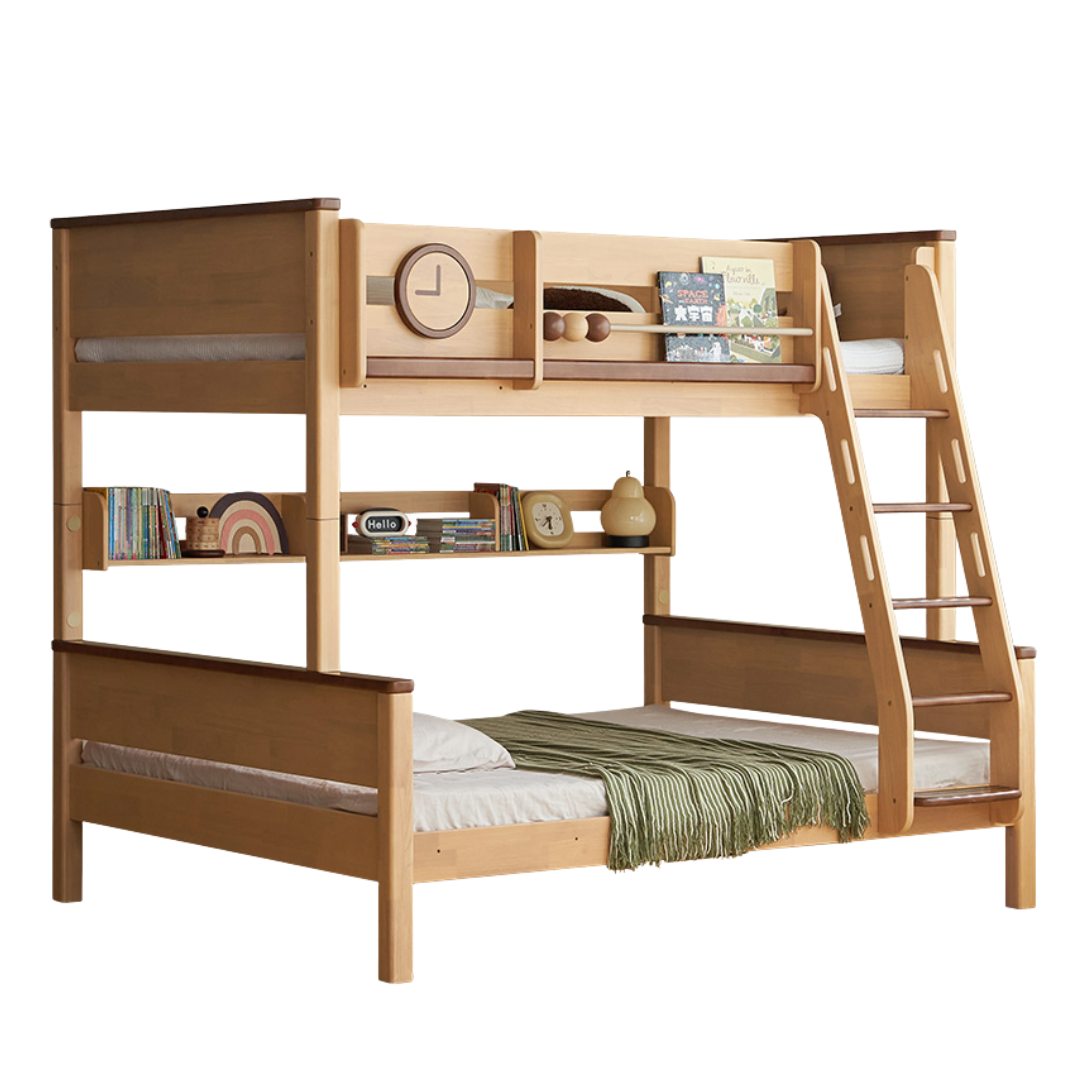 Rubberwood Solid Wood Children's Bunk Bed