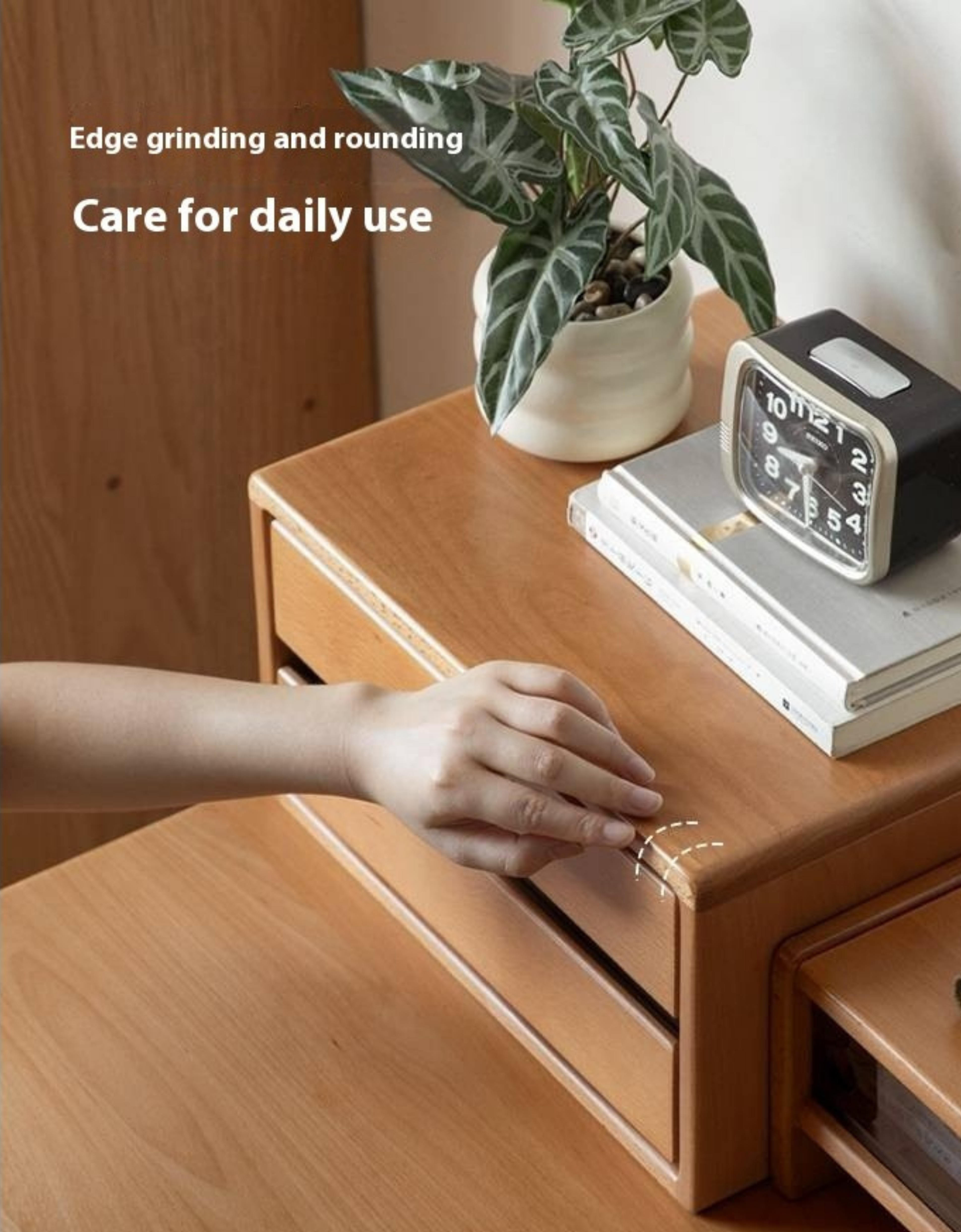 Beech Solid Wood Desktop Storage Rack