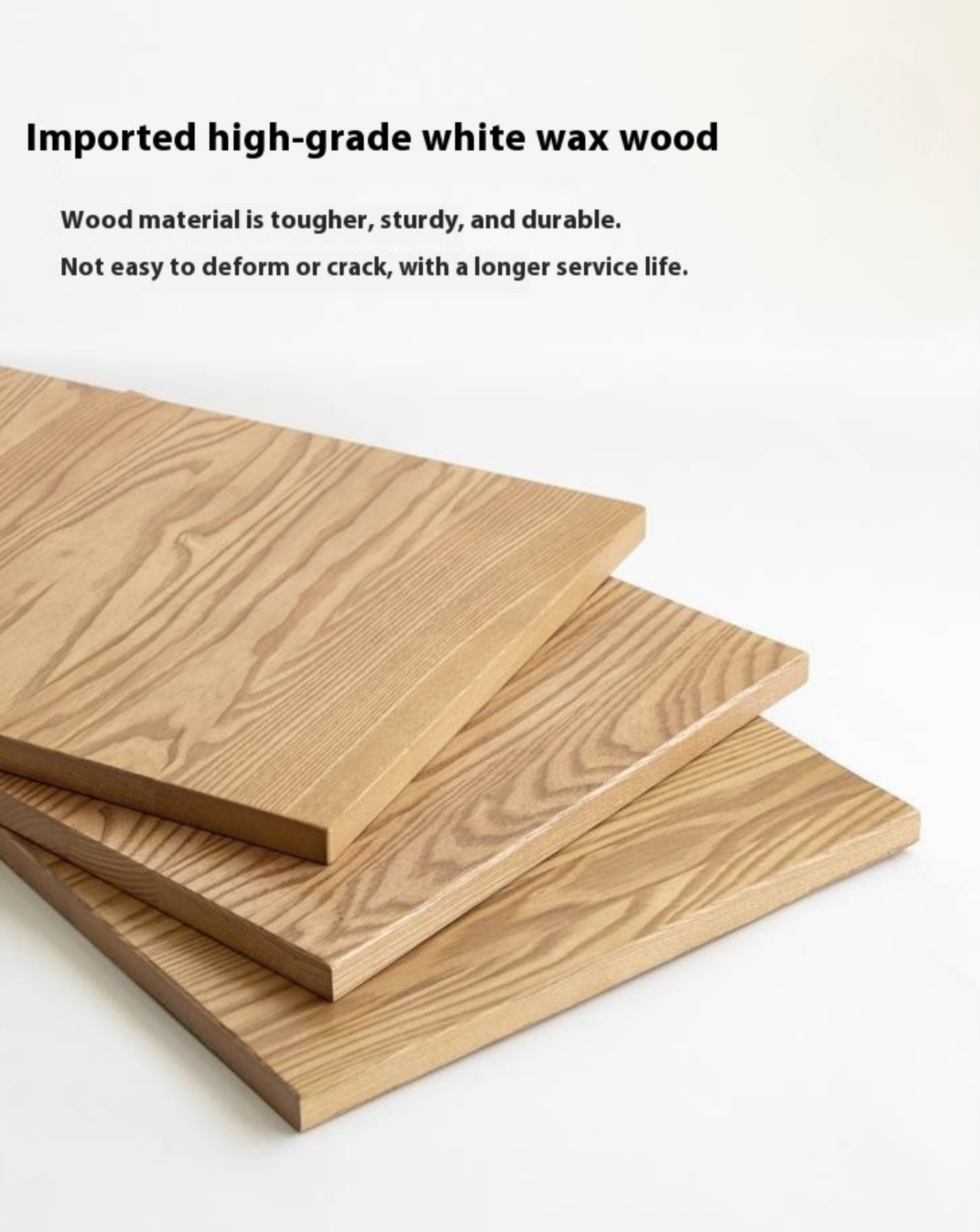 Ash Solid Wood Glass Storage Cabinet.