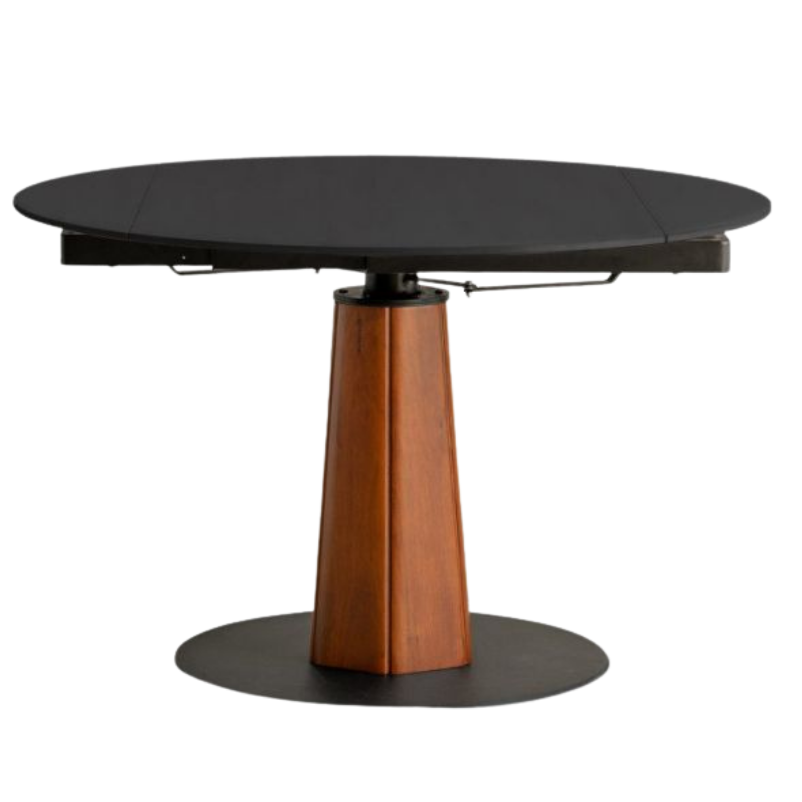 Tulipwood Solid Wood Rock Plate Round Table with Folding Feature