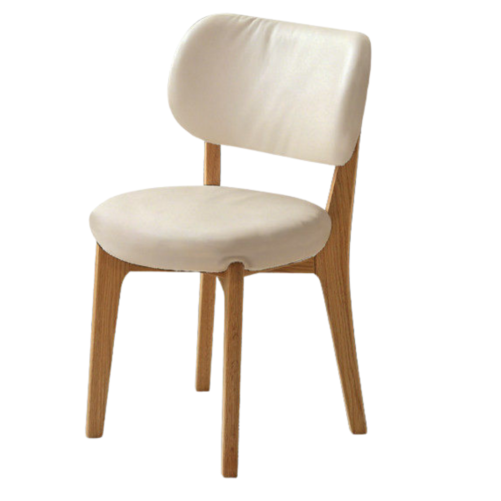 Oak Solid Wood Modern Velvet Soft Makeup Stool