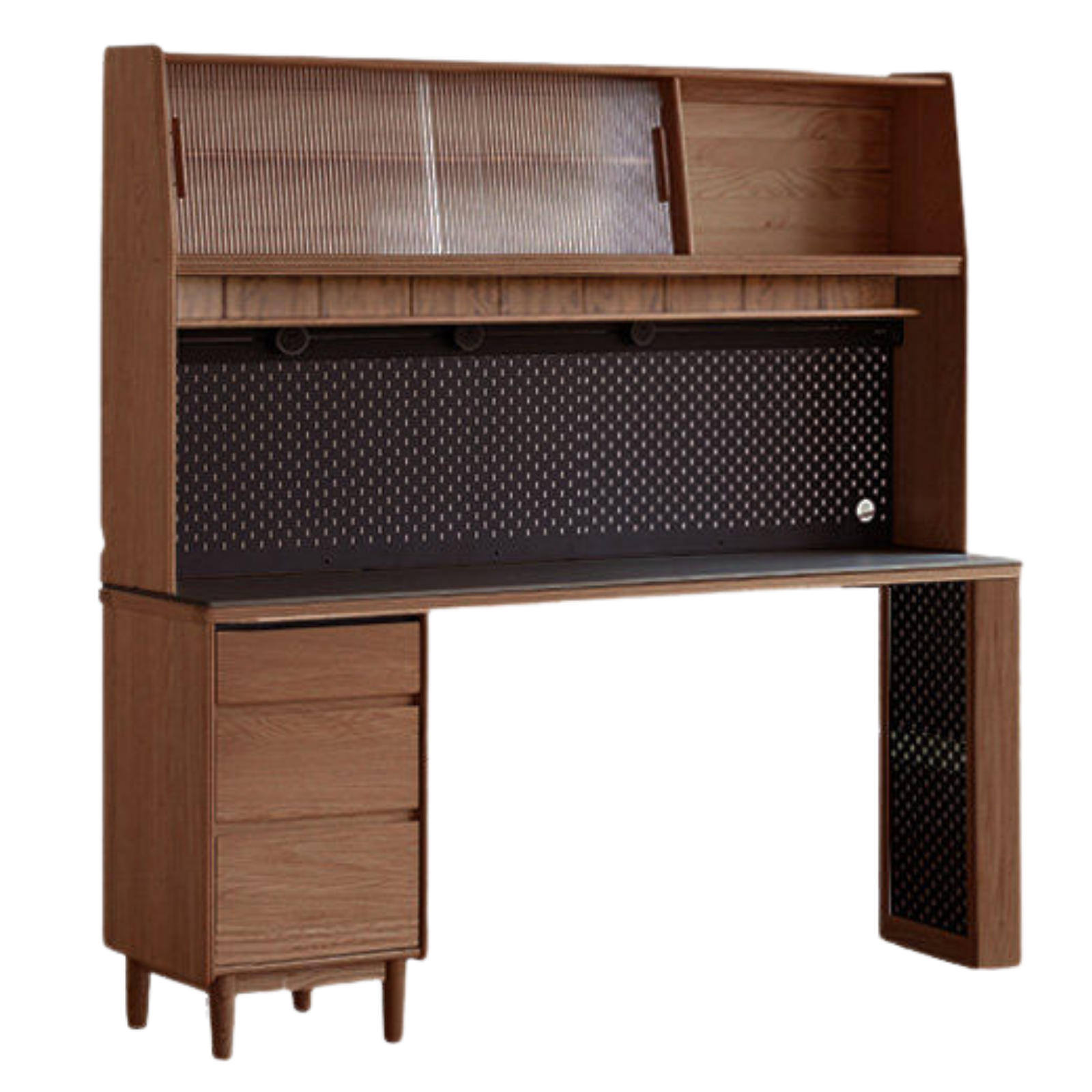 Oak, Ash Solid Wood Modern Rock Board Sideboard