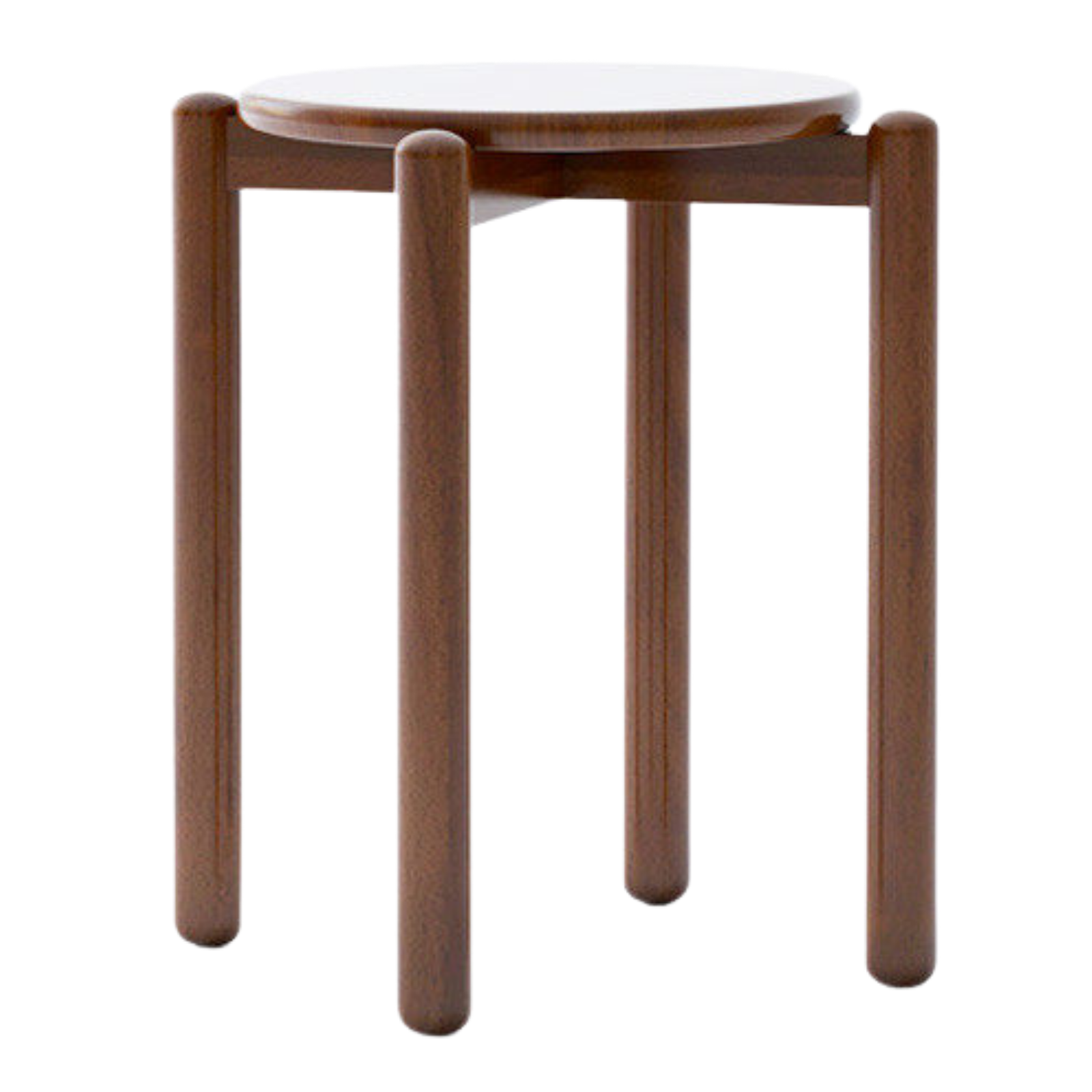 Black Walnut, White Ash, Oak, Cherry, Sandalwood Solid Wood, Solid RubberWood Stackable Small Stool