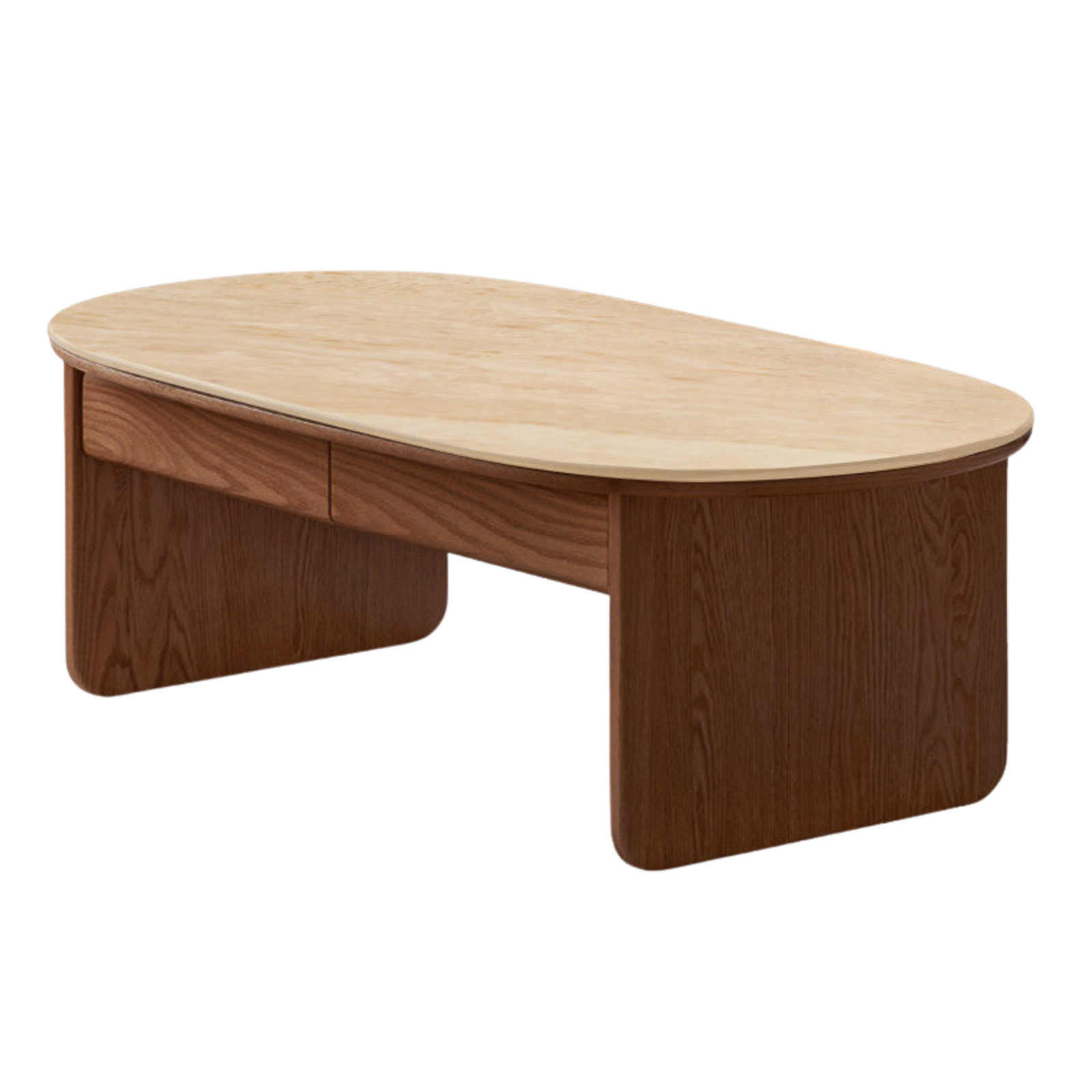 Oak, Beech Solid Wood Storage Coffee Table