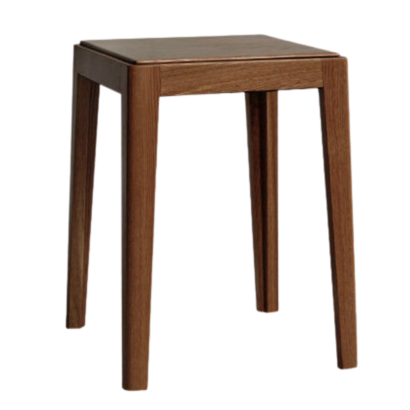 2pcs - Beech, Oak, Ash, Cherry Solid Wood, Solid RubberWood Foldable Nordic Square Stool