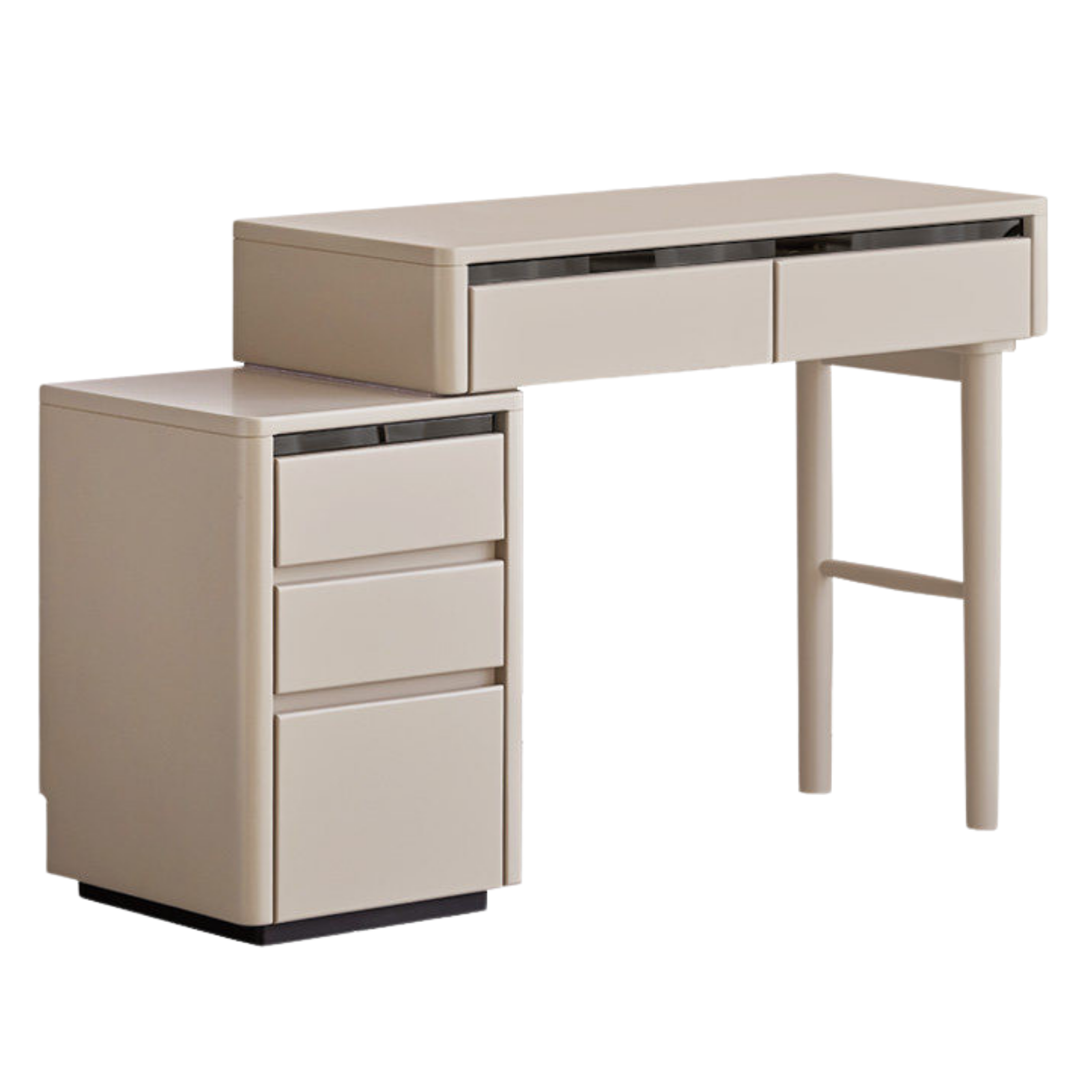 Solid RubberWood Light Luxury Retractable Vanity Table