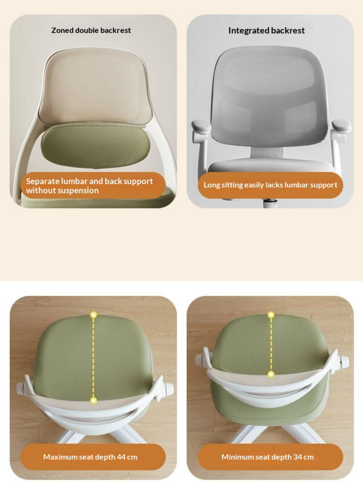 Kids Adjustable Swivel Study Chair with Footrest