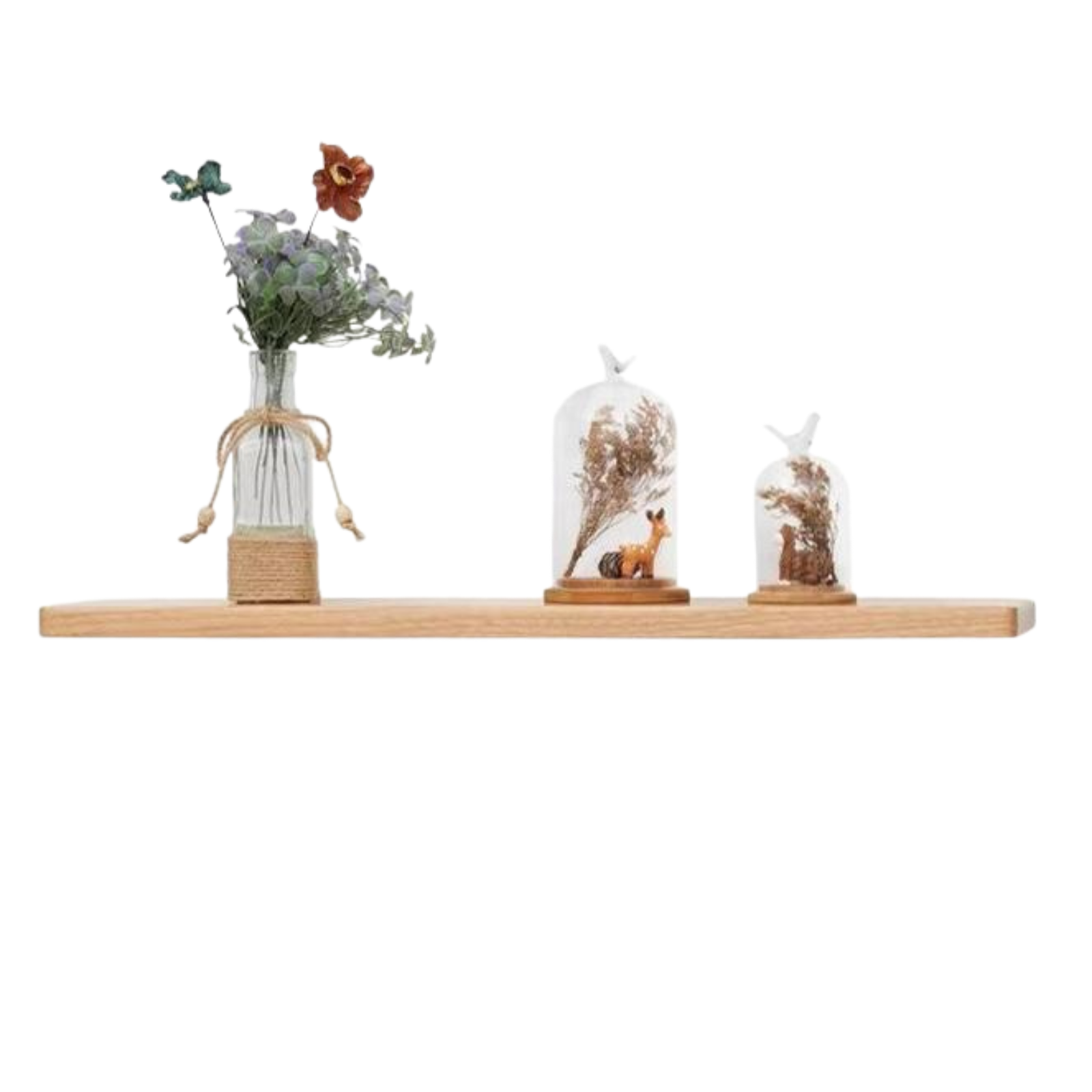 дубль Oak, Black Walnut Solid Wood Wall Shelf Bookshelf Hanging Storage Rack-