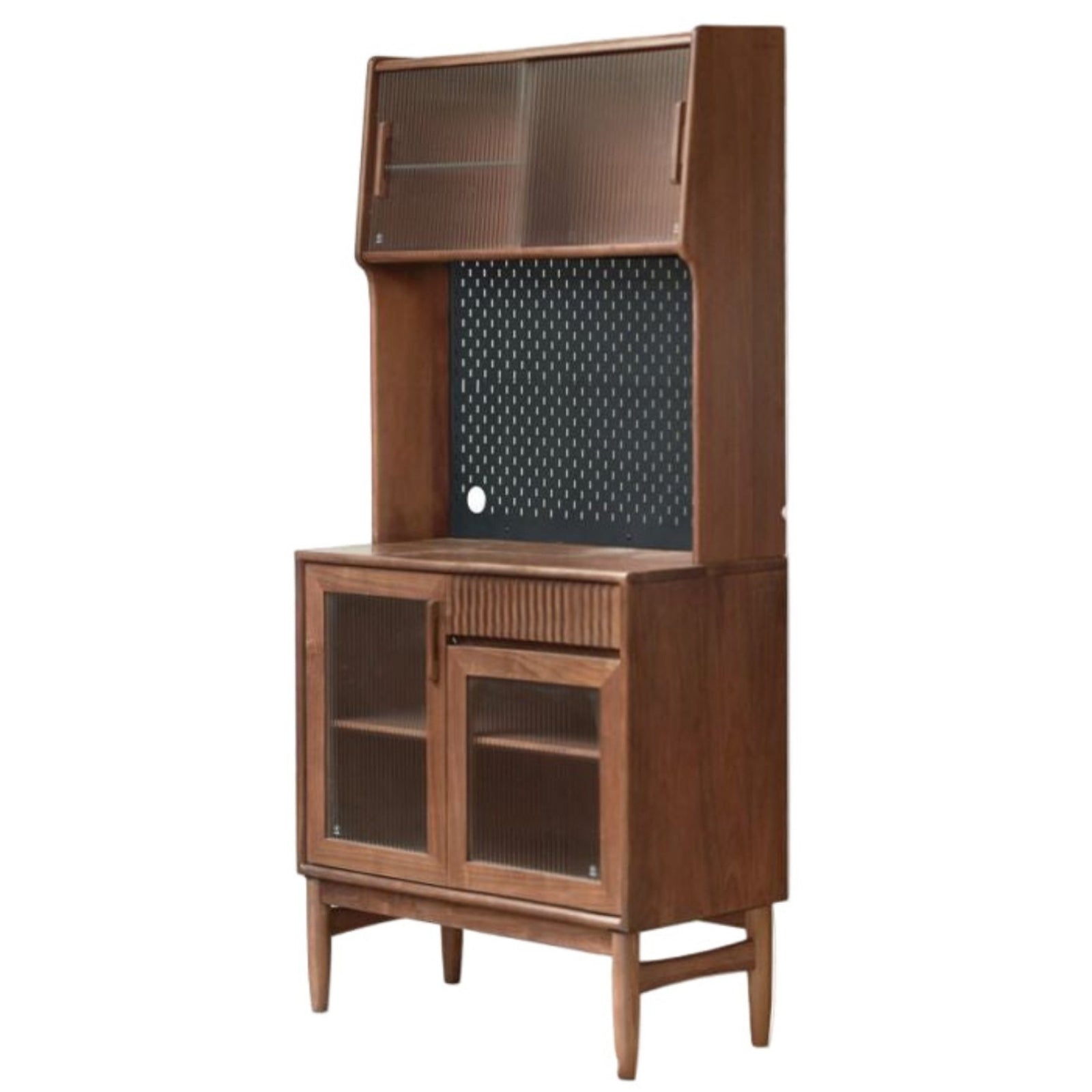 Black Walnut, Oak, South American Walnut Light Luxury Tableside Cabinet