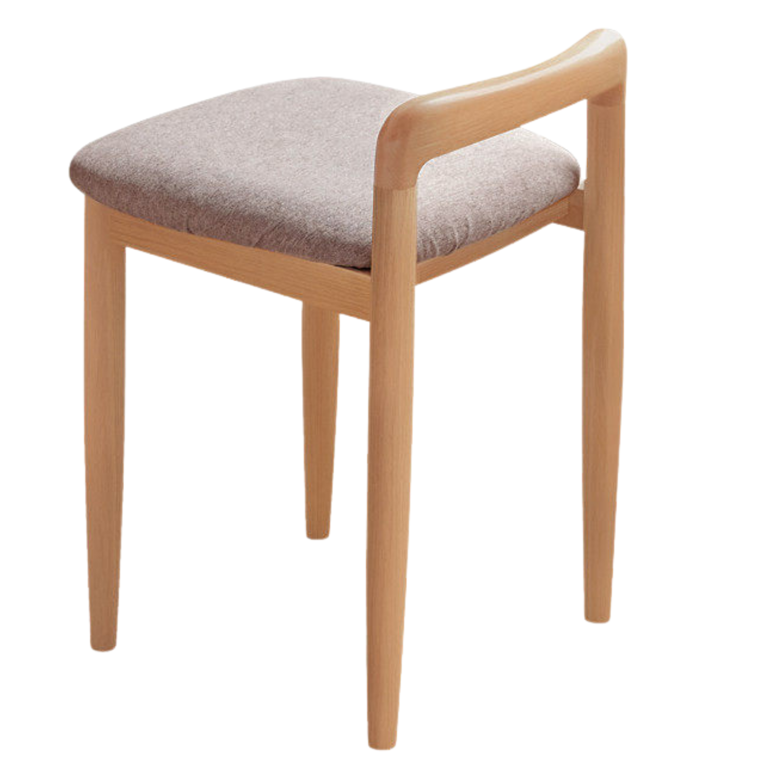 Oak, Cherry, Beech Solid Wood Makeup Stool Chair
