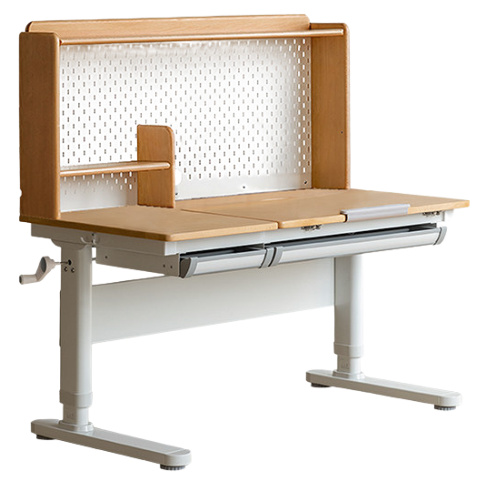 Beech, Solid RubberWood kids Lifting Study Desk