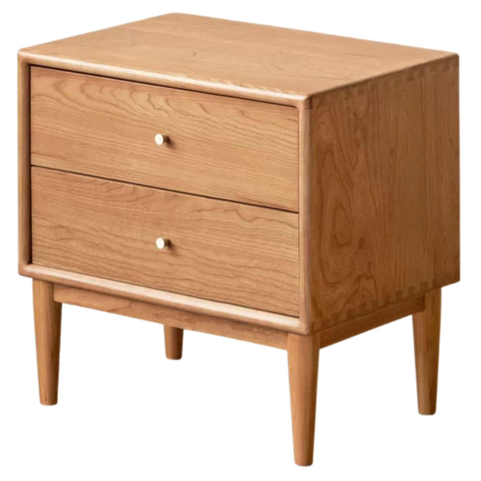 Black Walnut, Cherry, Ash Solid Wood Nightstand.