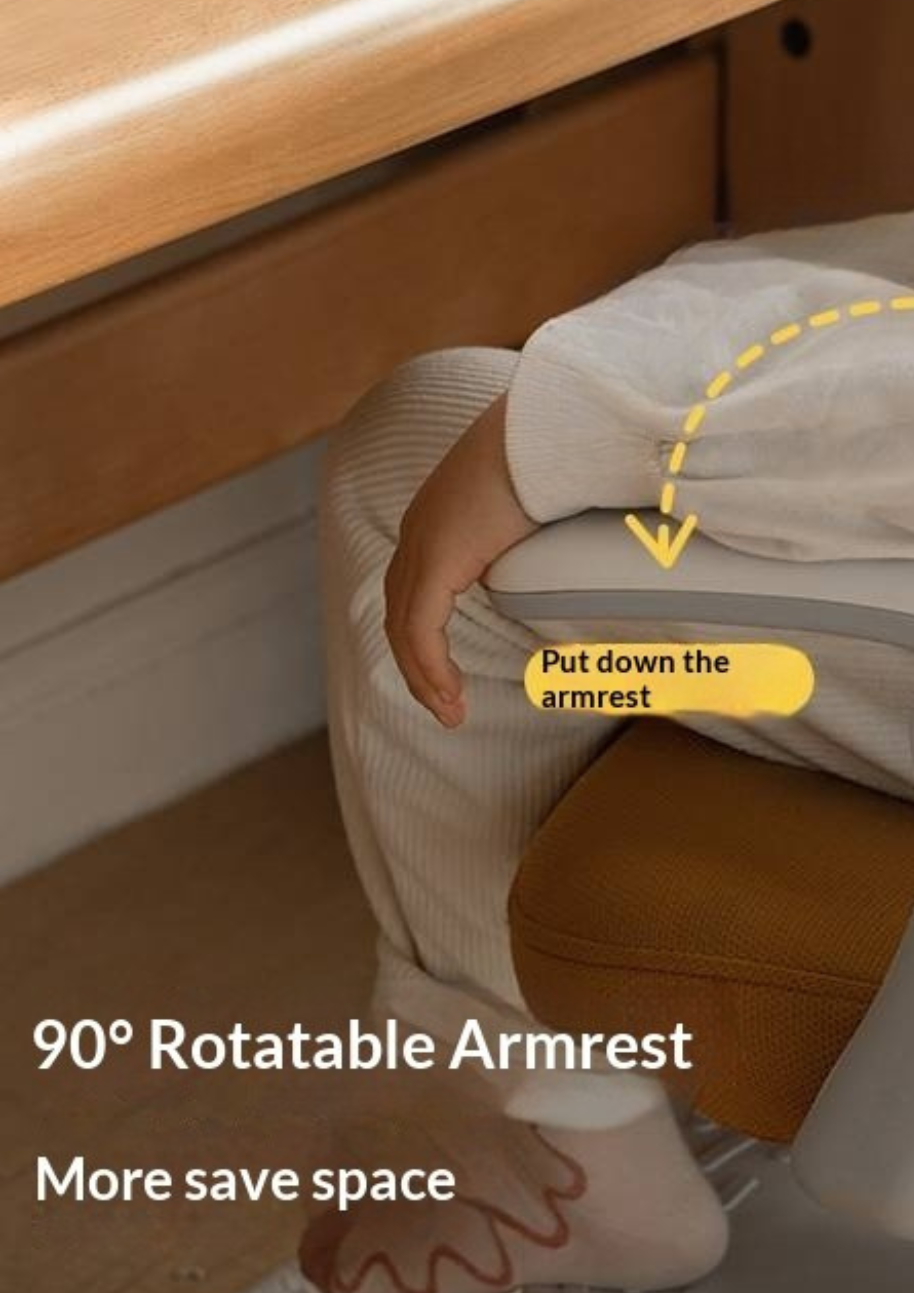 Children's Study Chair with Adjustable Backrest and Adjustable Lift