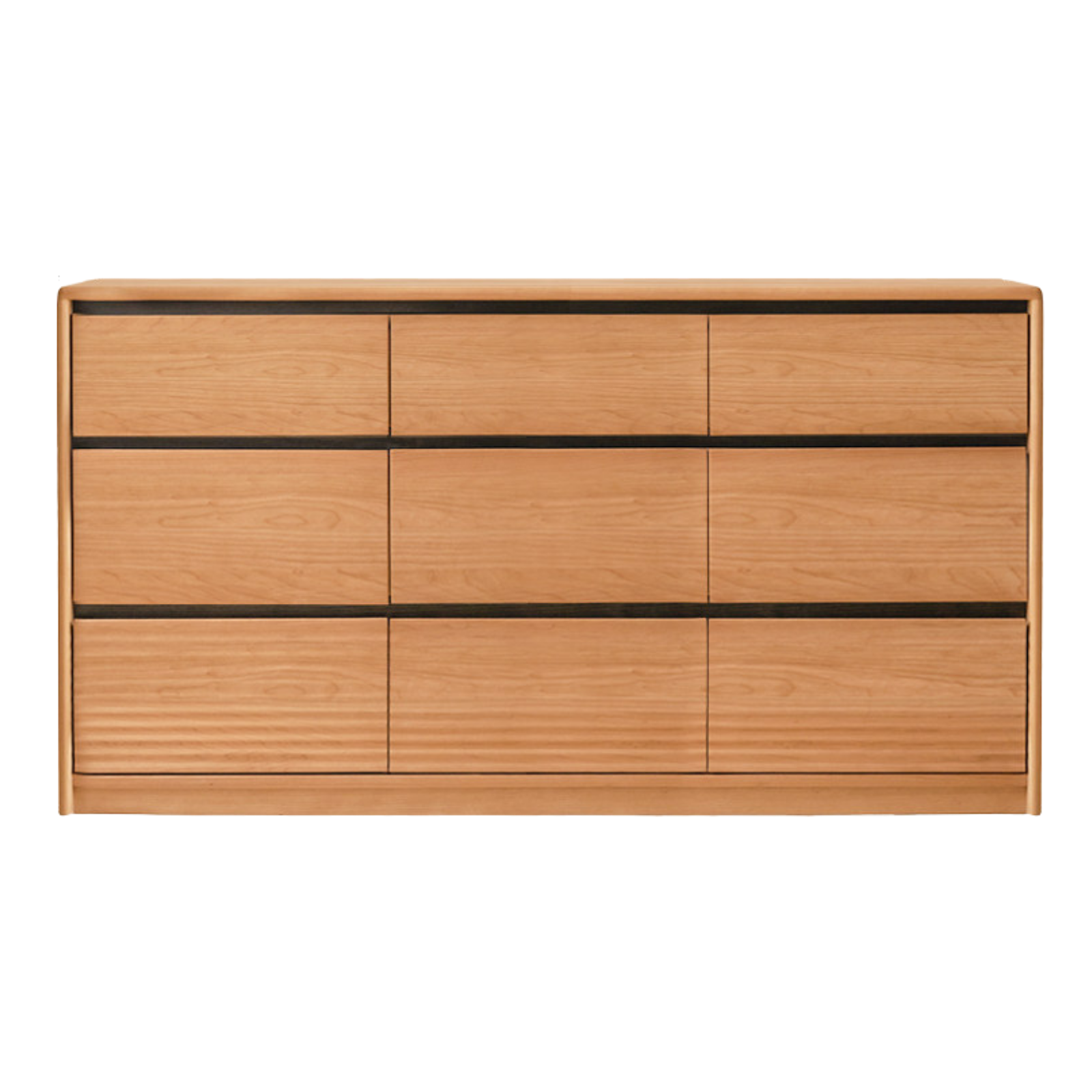 Cherry, Ash Solid Wood Medieval Style Drawer Cabinet