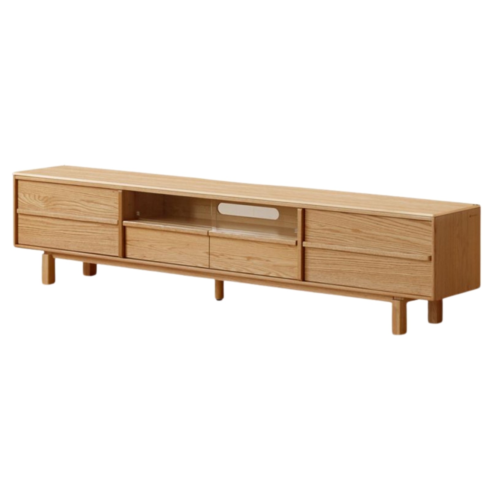 Oak Solid Wood Modern Minimalist TV Cabinet