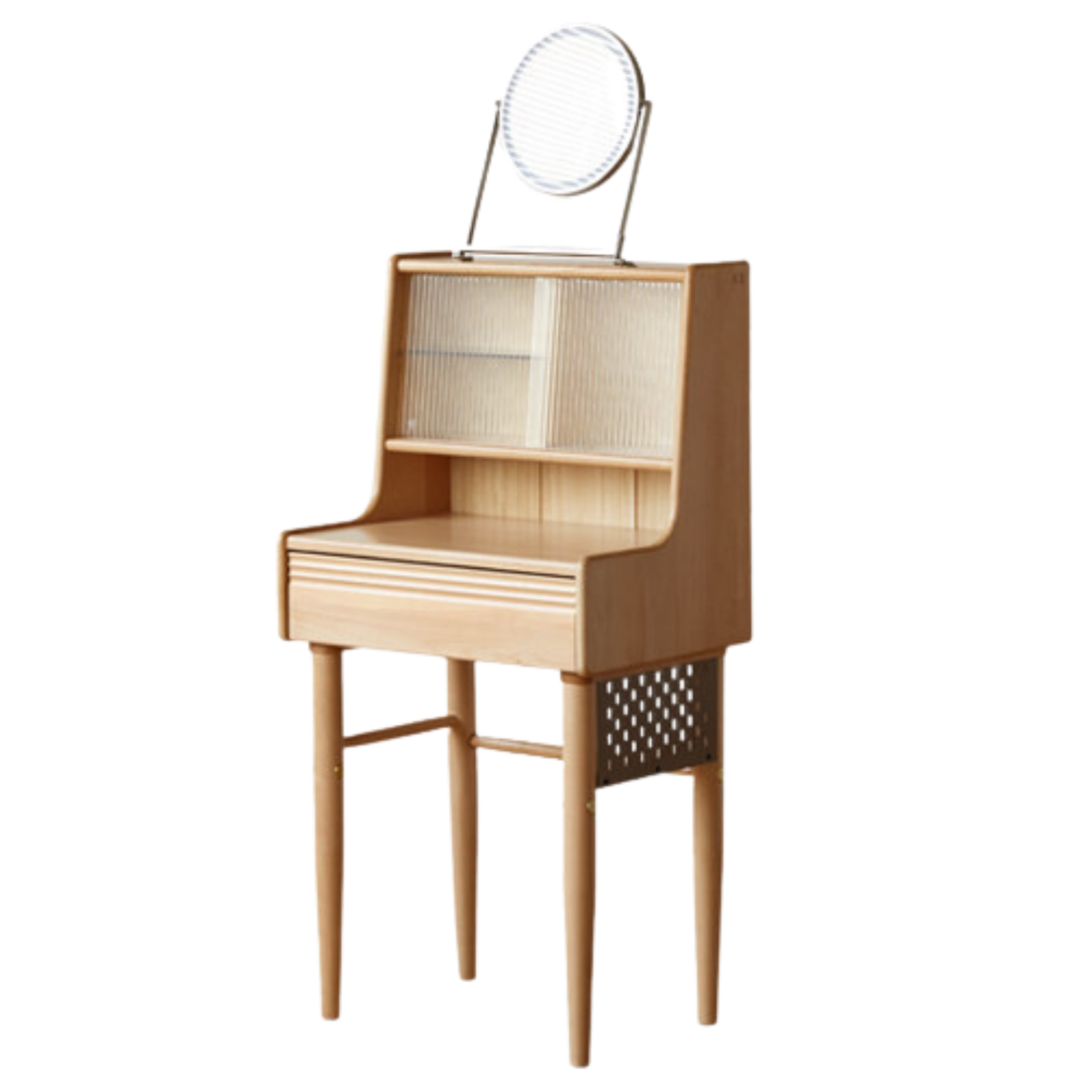 Beech Solid Wood Multifunctional Vanity Table Makeup