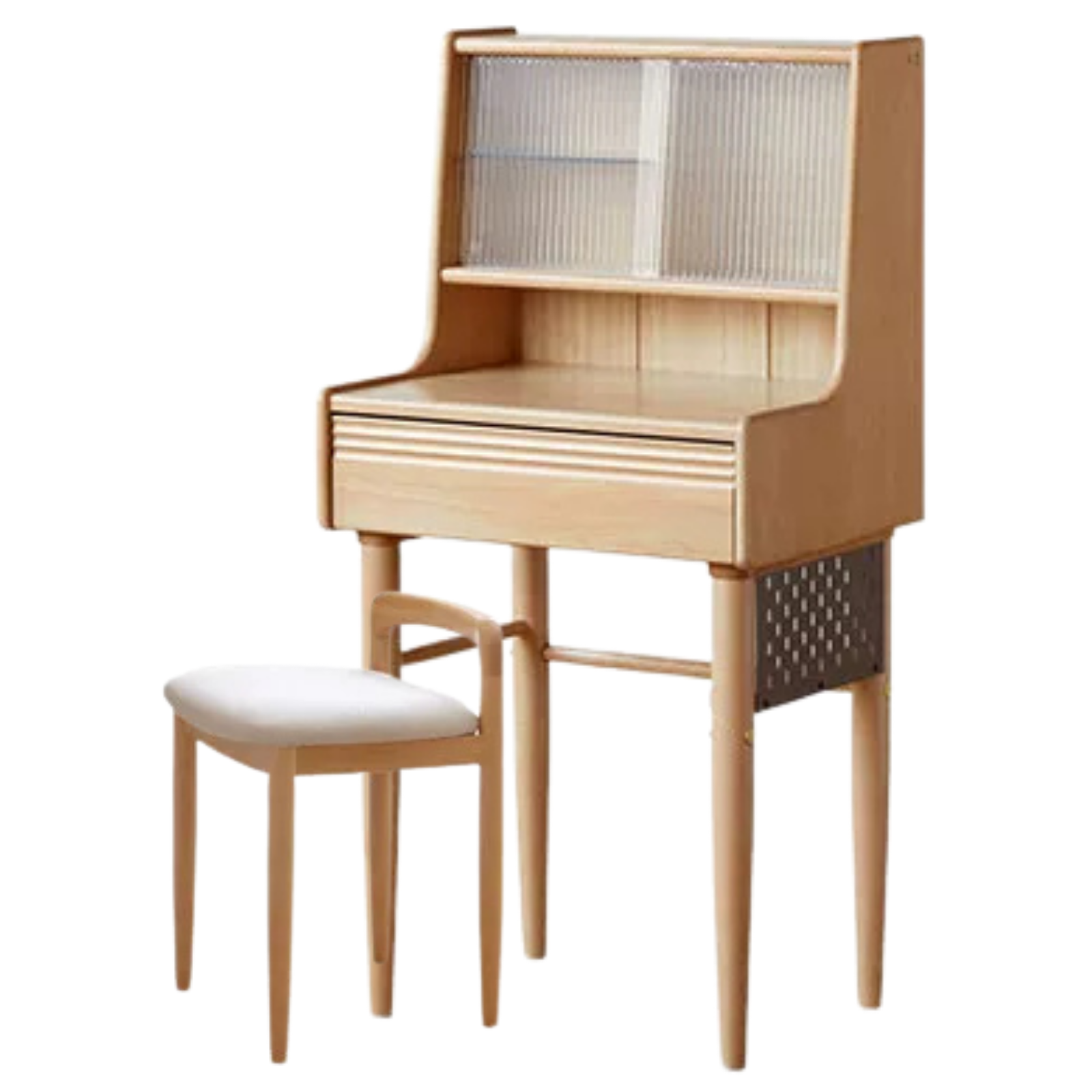 Beech Solid Wood Multifunctional Vanity Table Makeup