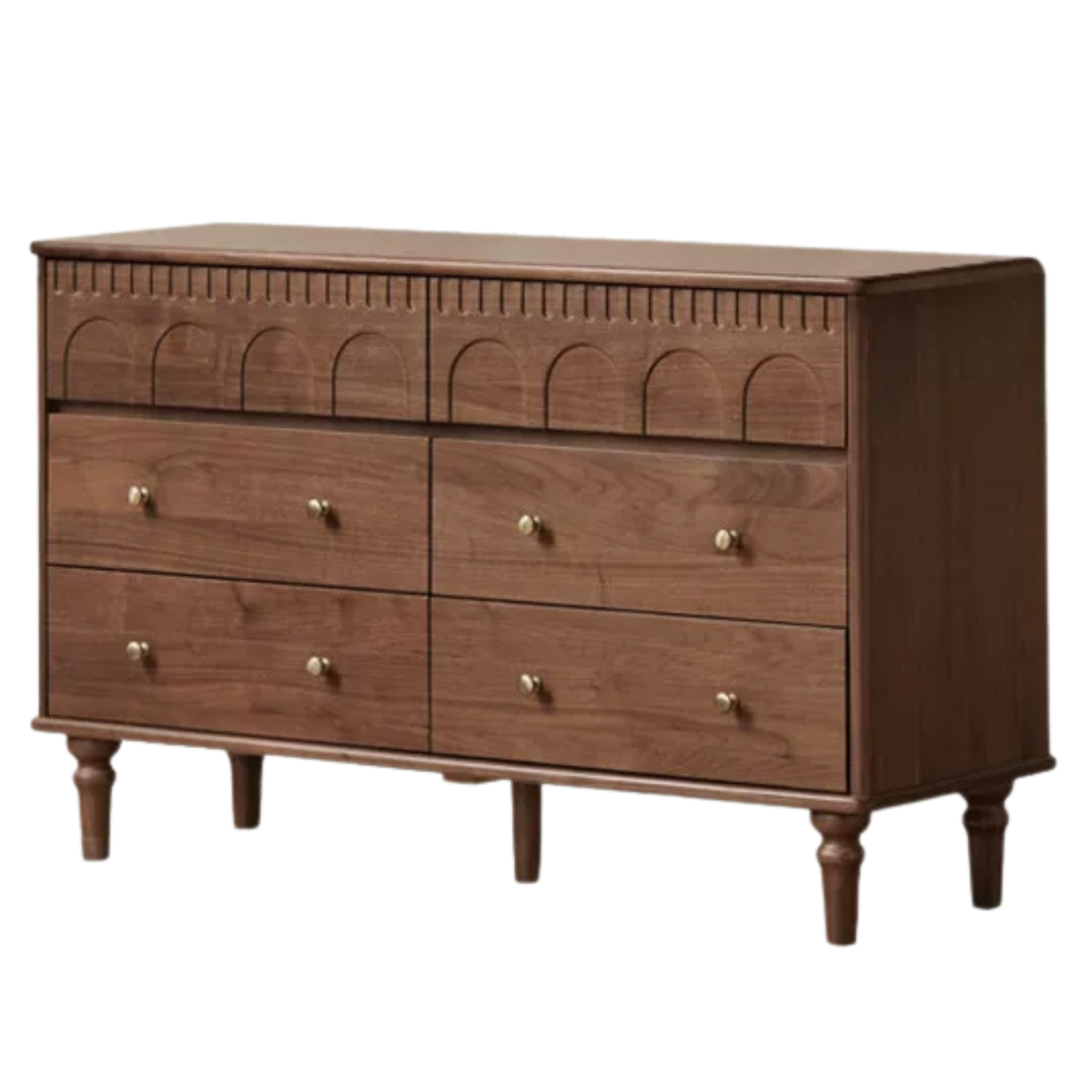 Black Walnut Solid Wood Vanity Table with Extendable Top