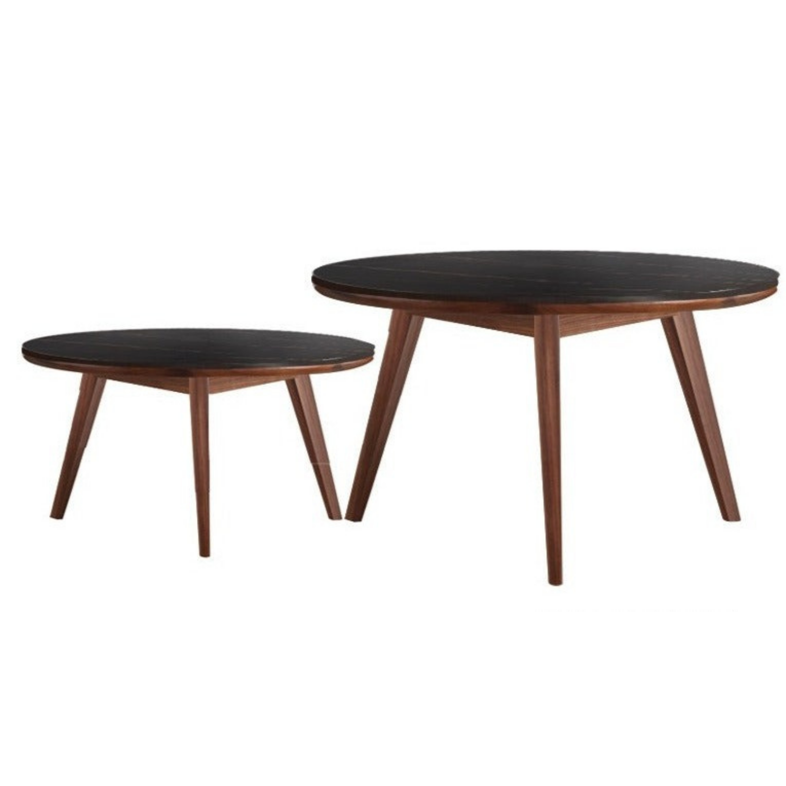 Oak, Black Walnut Solid Wood Coffee Table Slate Top