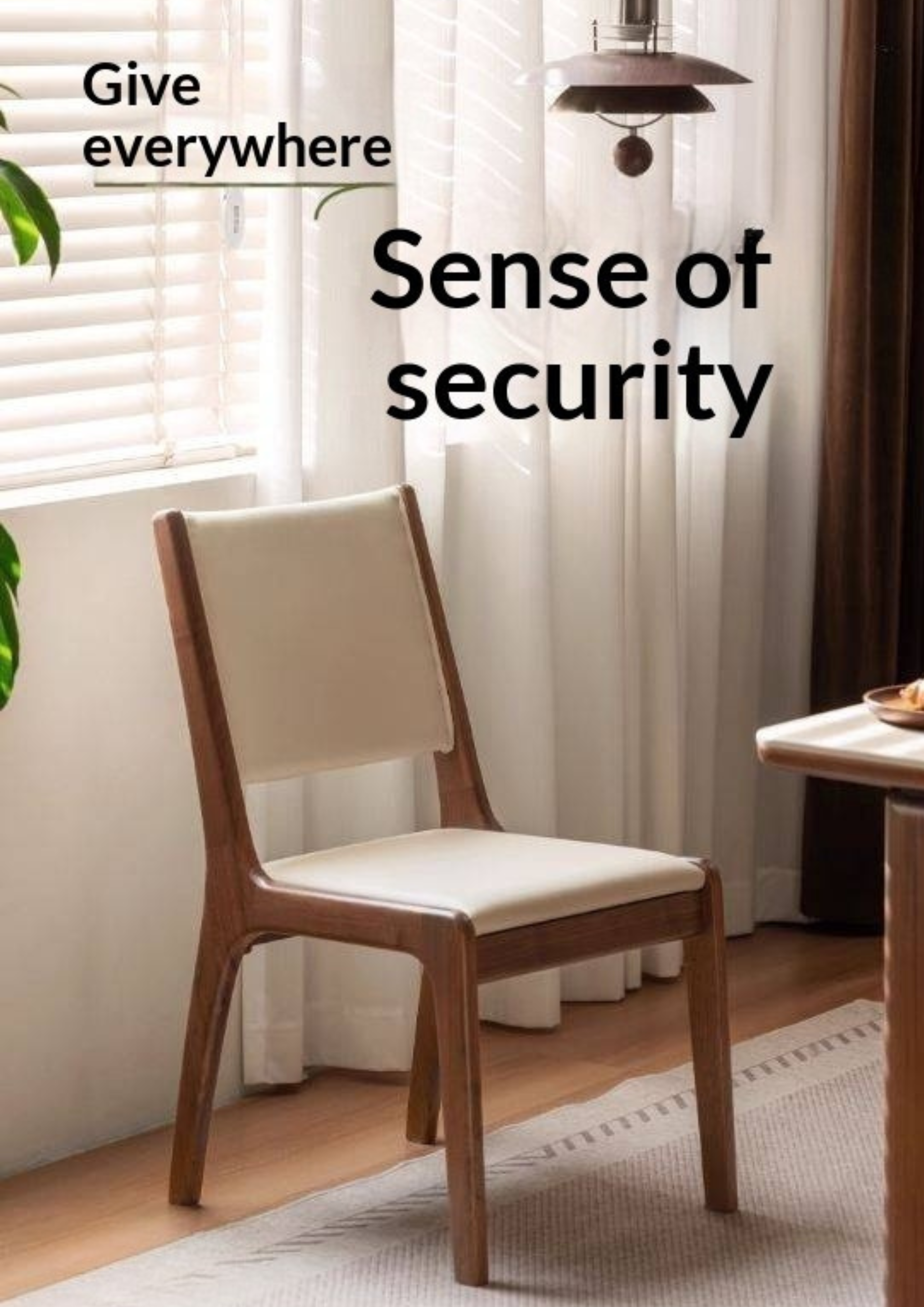 4 pcs - Black Walnut, Oak Solid Wood Dining Chair upholstered