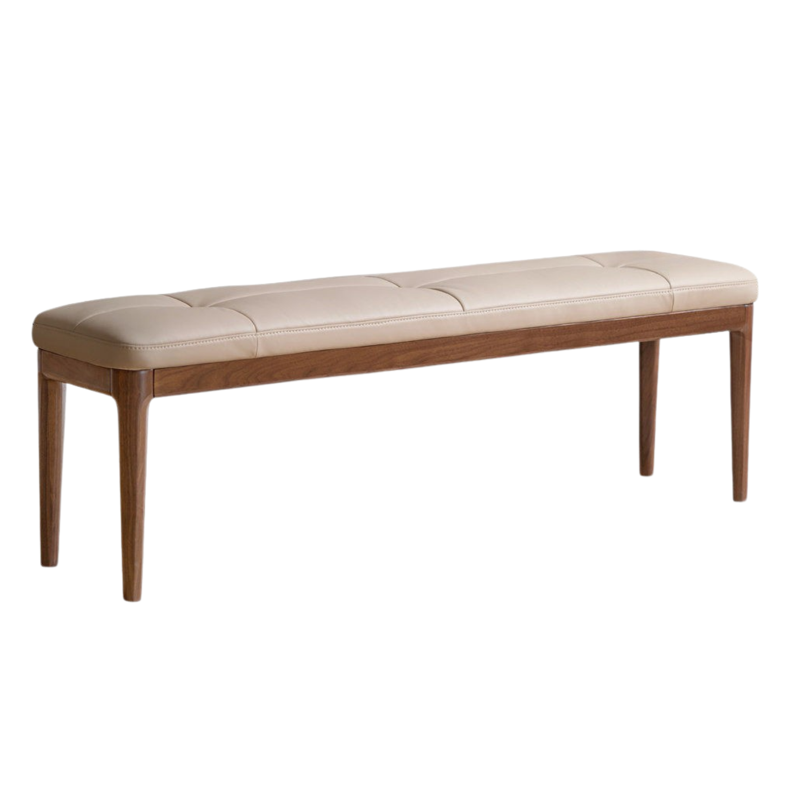Black Walnut Solid Wood Long Bar Soft Bench