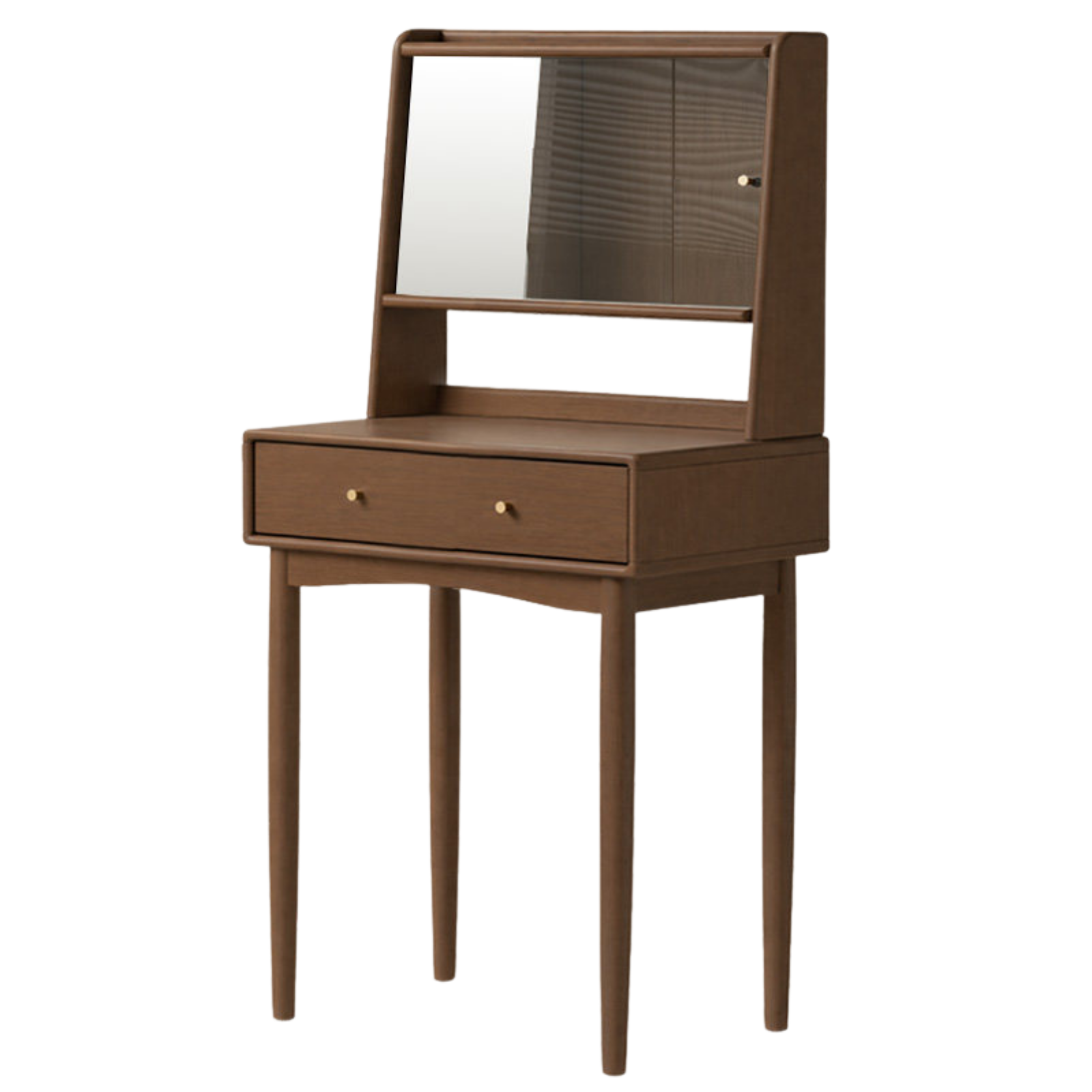 Black Walnut, South American Walnut Solid Wood , Solid Longan Hardwood Mirror Vanity Table