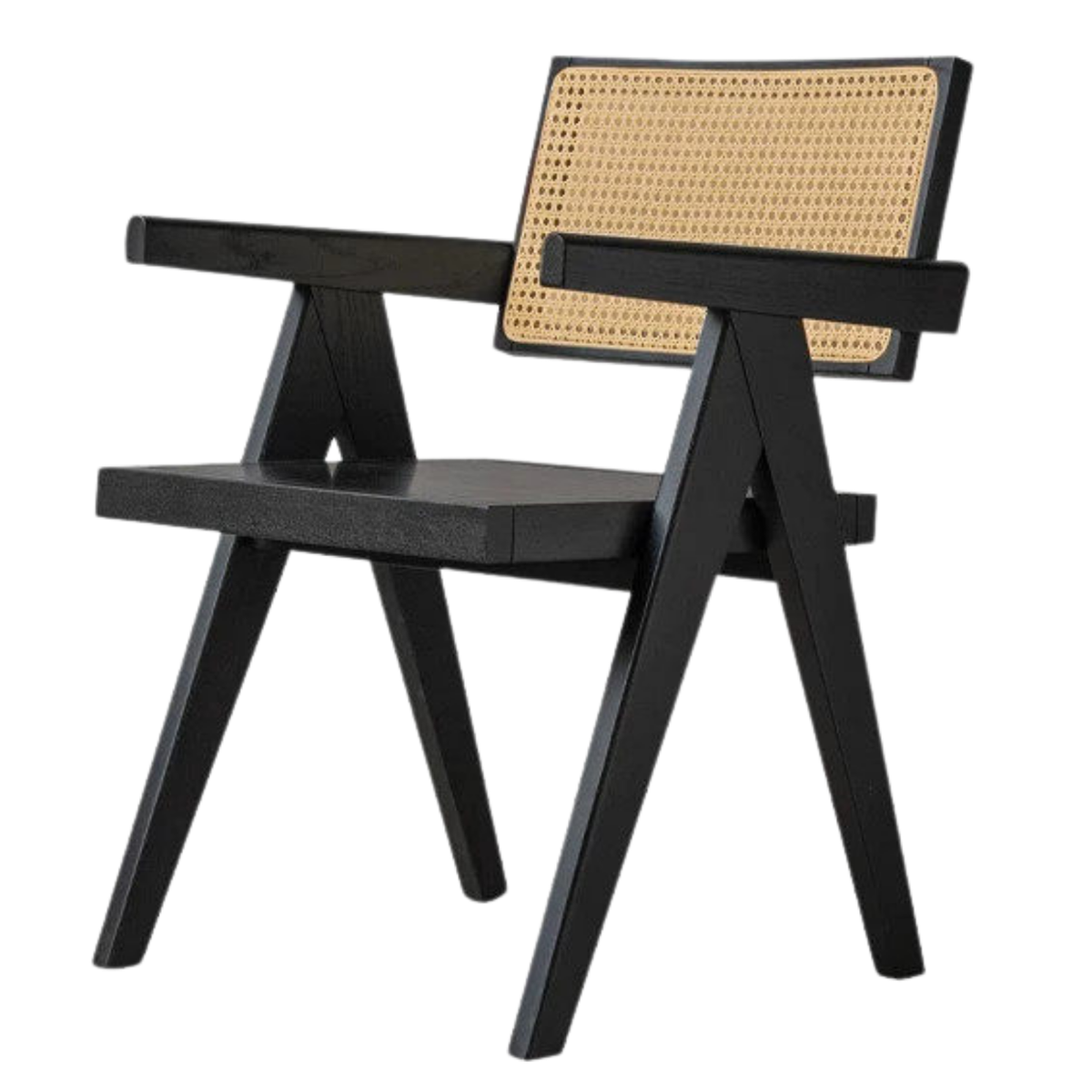 Black Walnut, White Ash, Red Oak, Cherry Solid Wood Light Luxury Rattan Chair