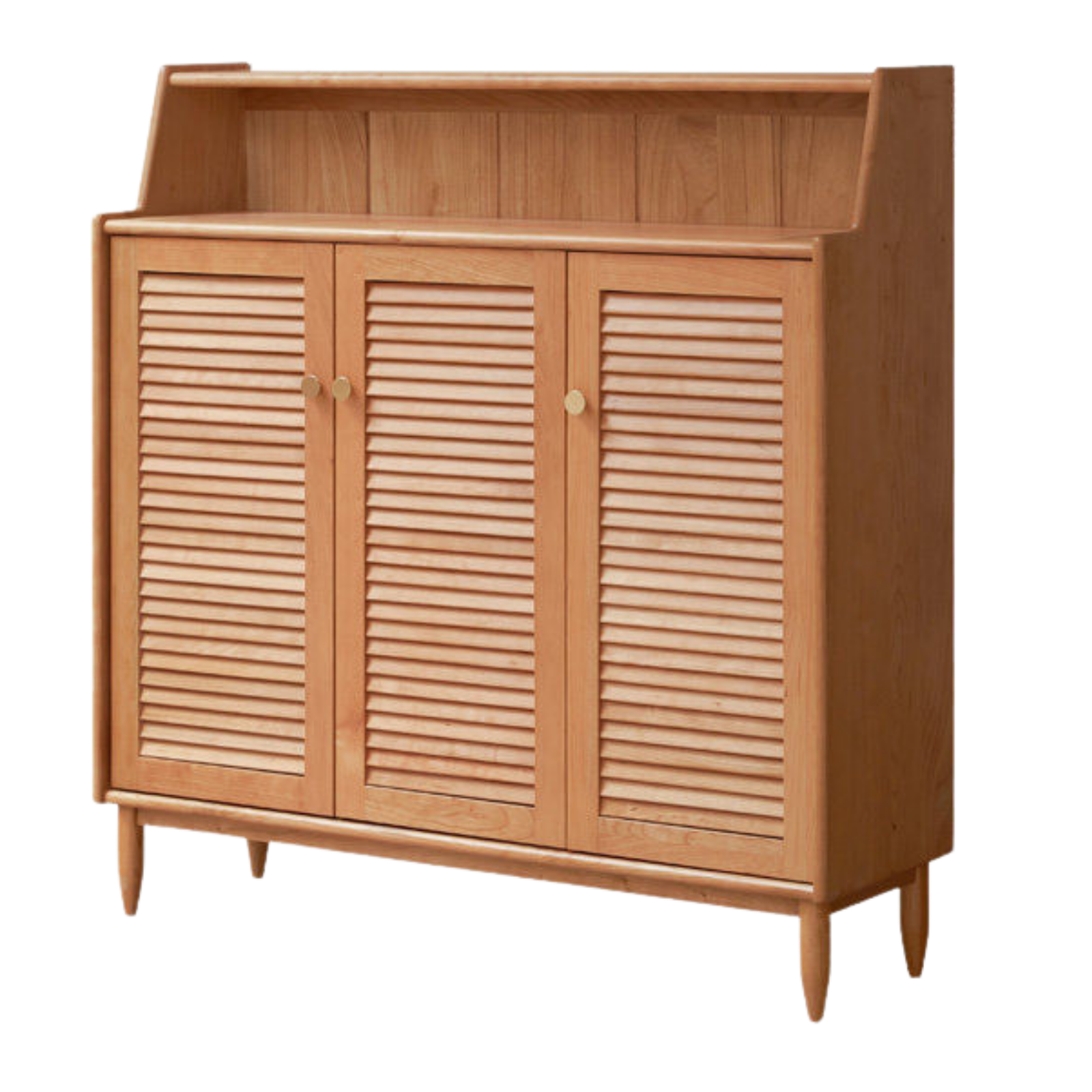 Cherry Solid Wood Entrance Shoe Cabinet