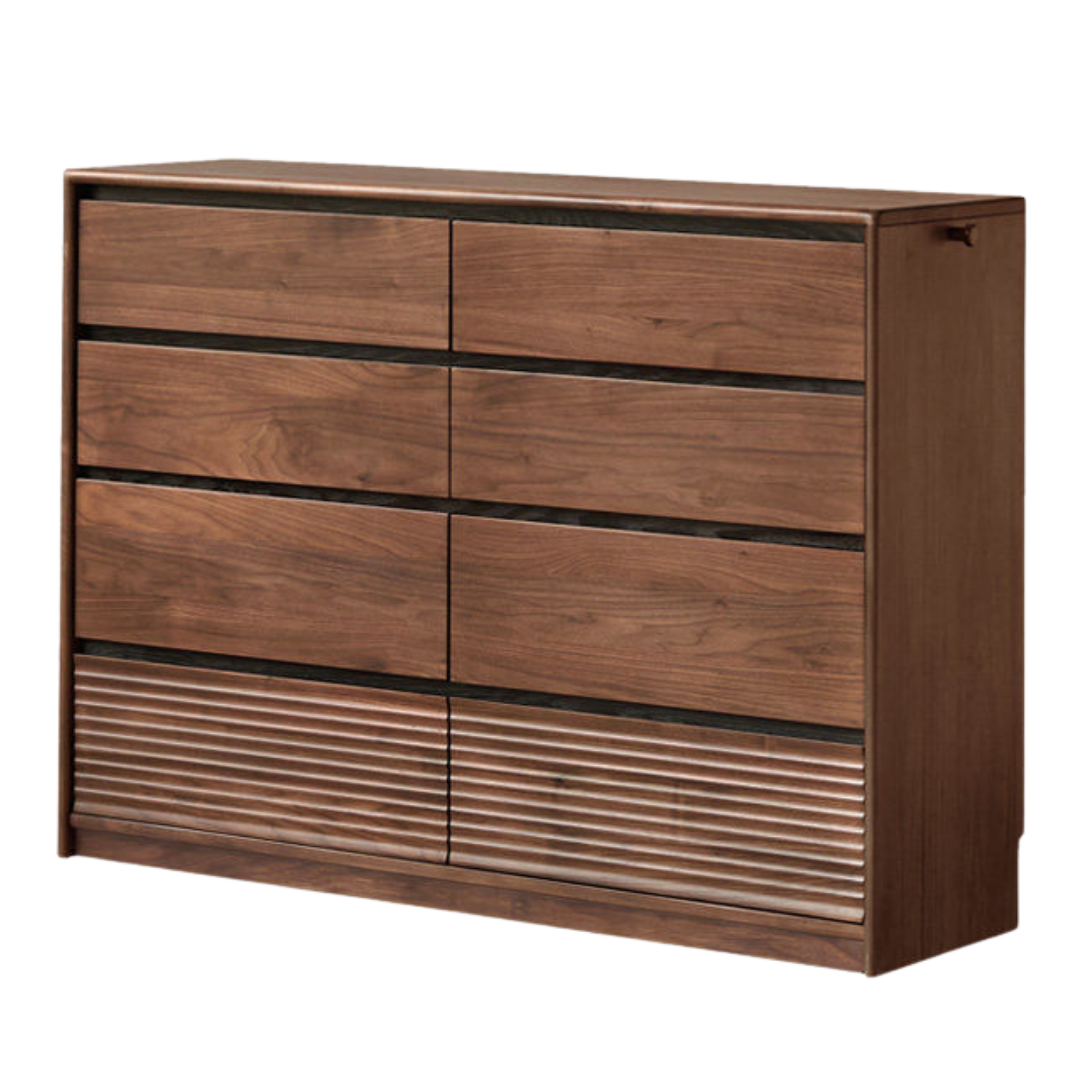 Black Walnut Solid Wood Italian Light Luxury Drawer