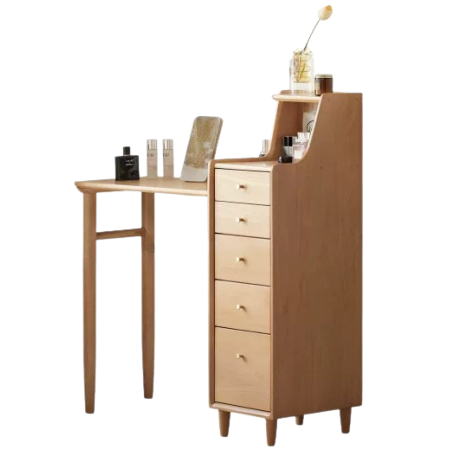European Beech Solid Wood Telescopic Vanity Table