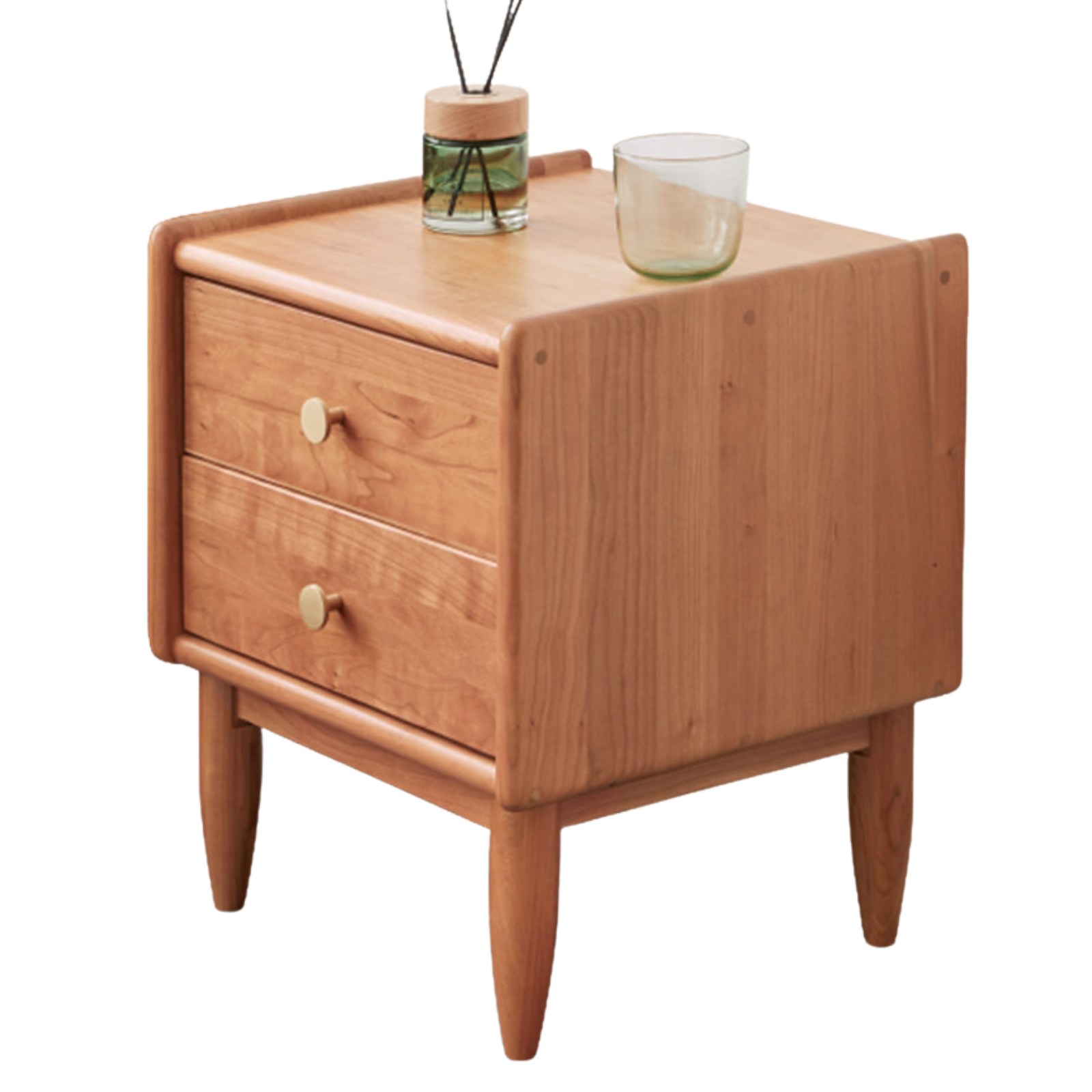 Cherry Solid Wood Nightstand.