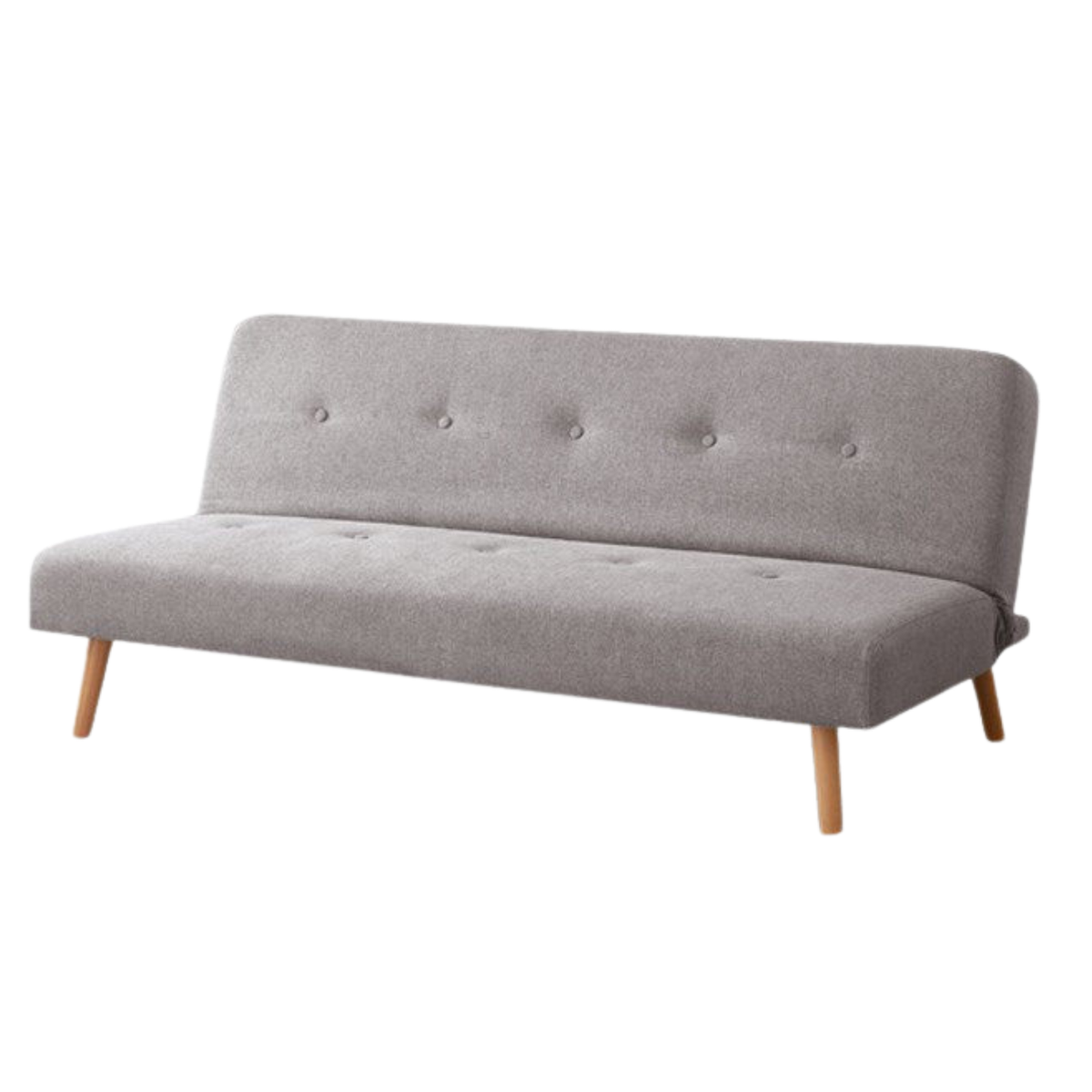 Beech Solid Wood Fabric Casual Convertible Bed Sofa